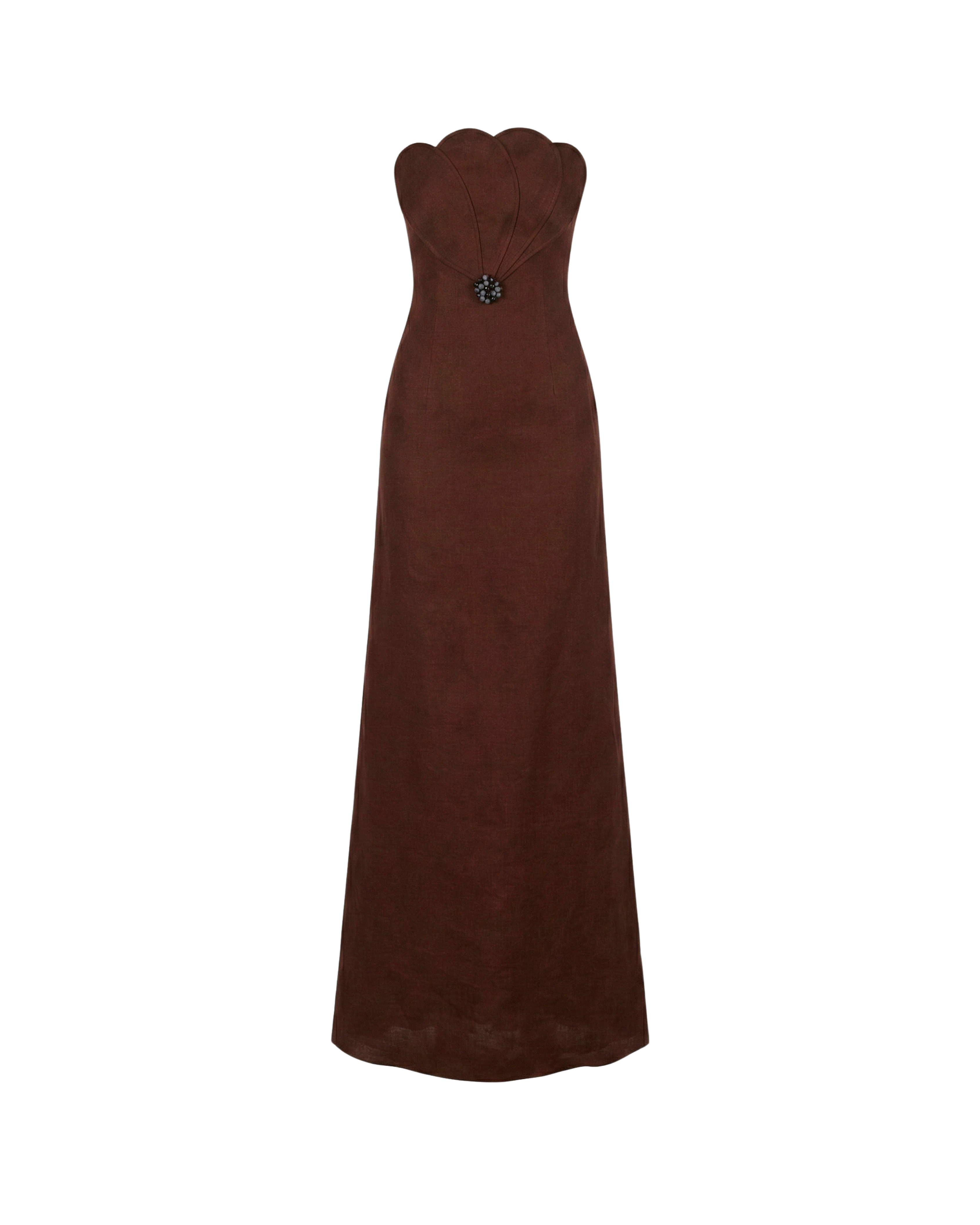 Bianca Dress Umber Brown