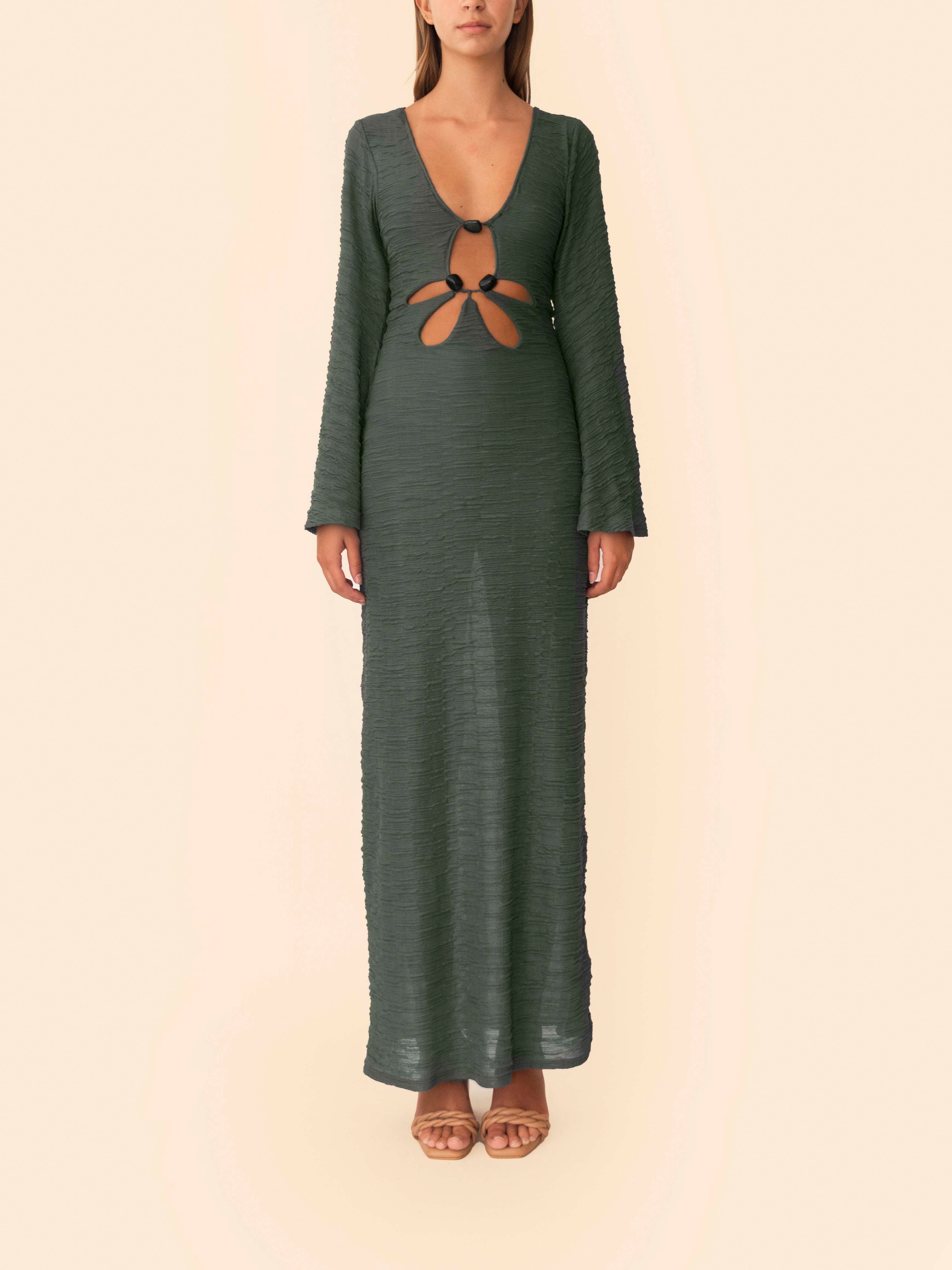 AZULU Dali Dress in Dark Green - size M AZULU Dali Dress in Dark Green - size M