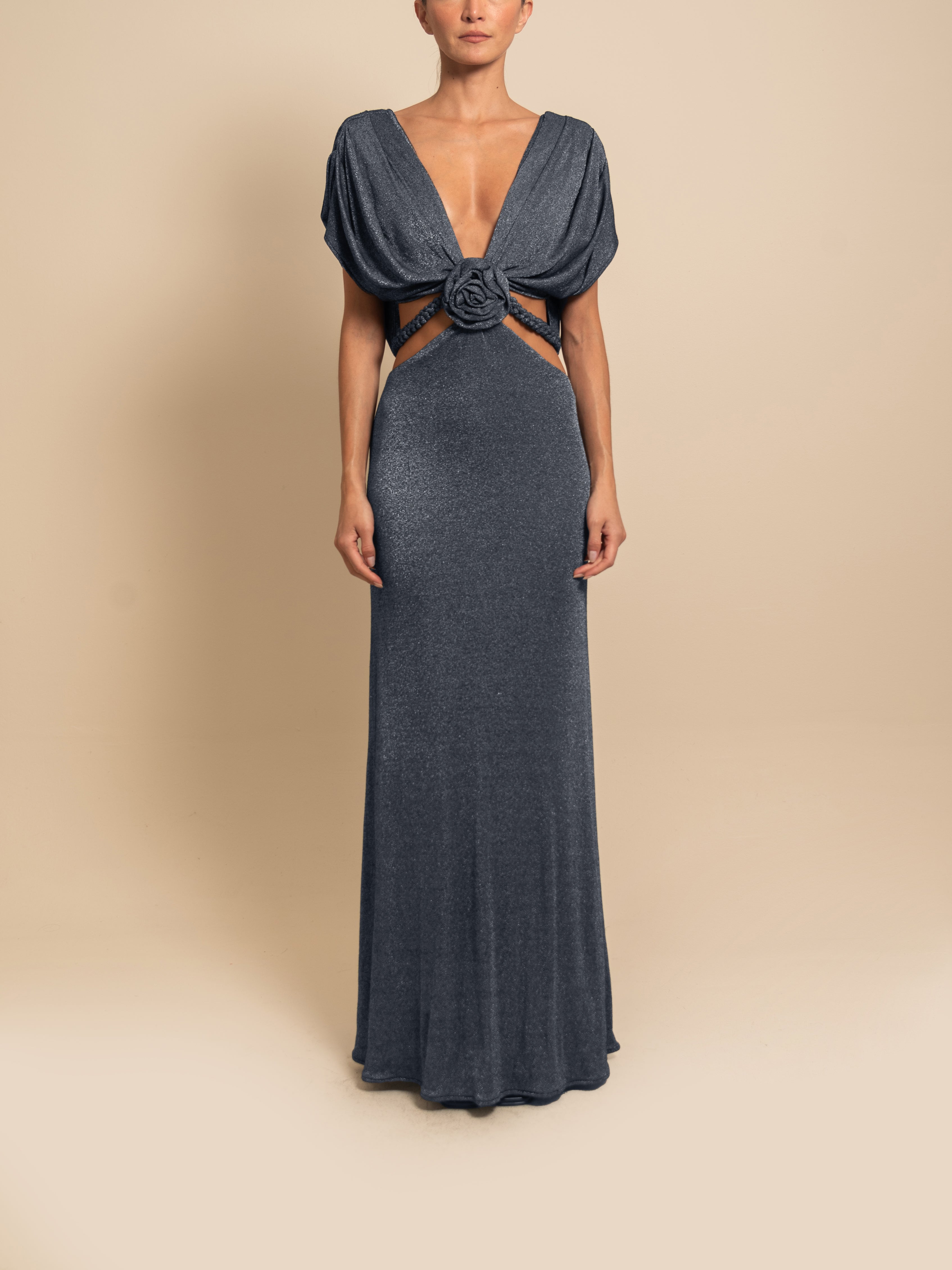 Echo Gown Silver Blue