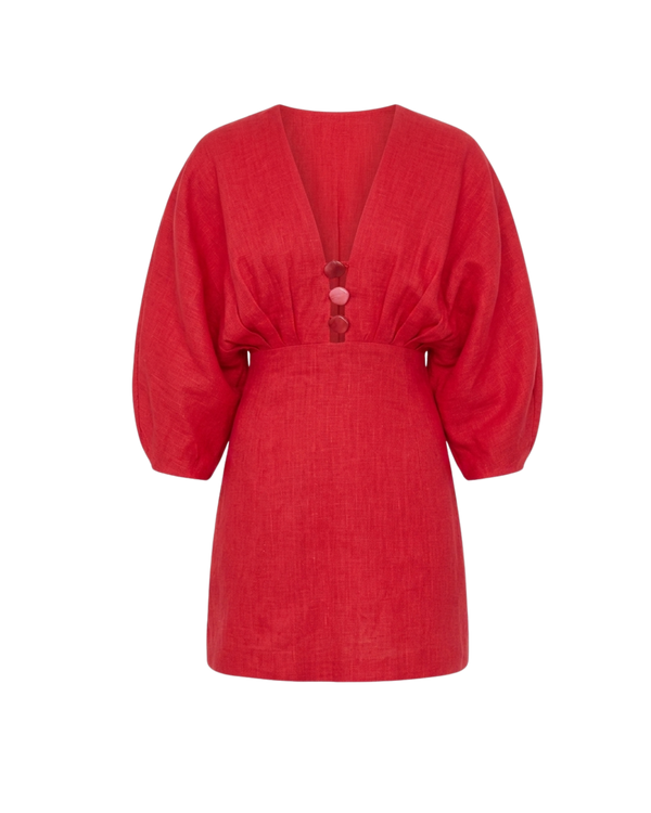 ABELLA MINI DRESS CHERRY RED