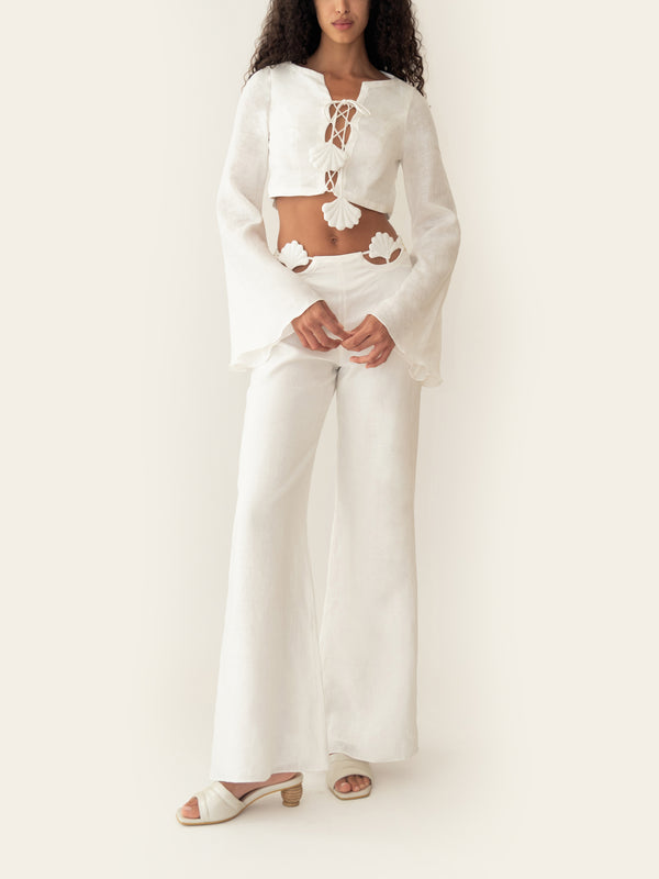 AMELIE PANT IVORY