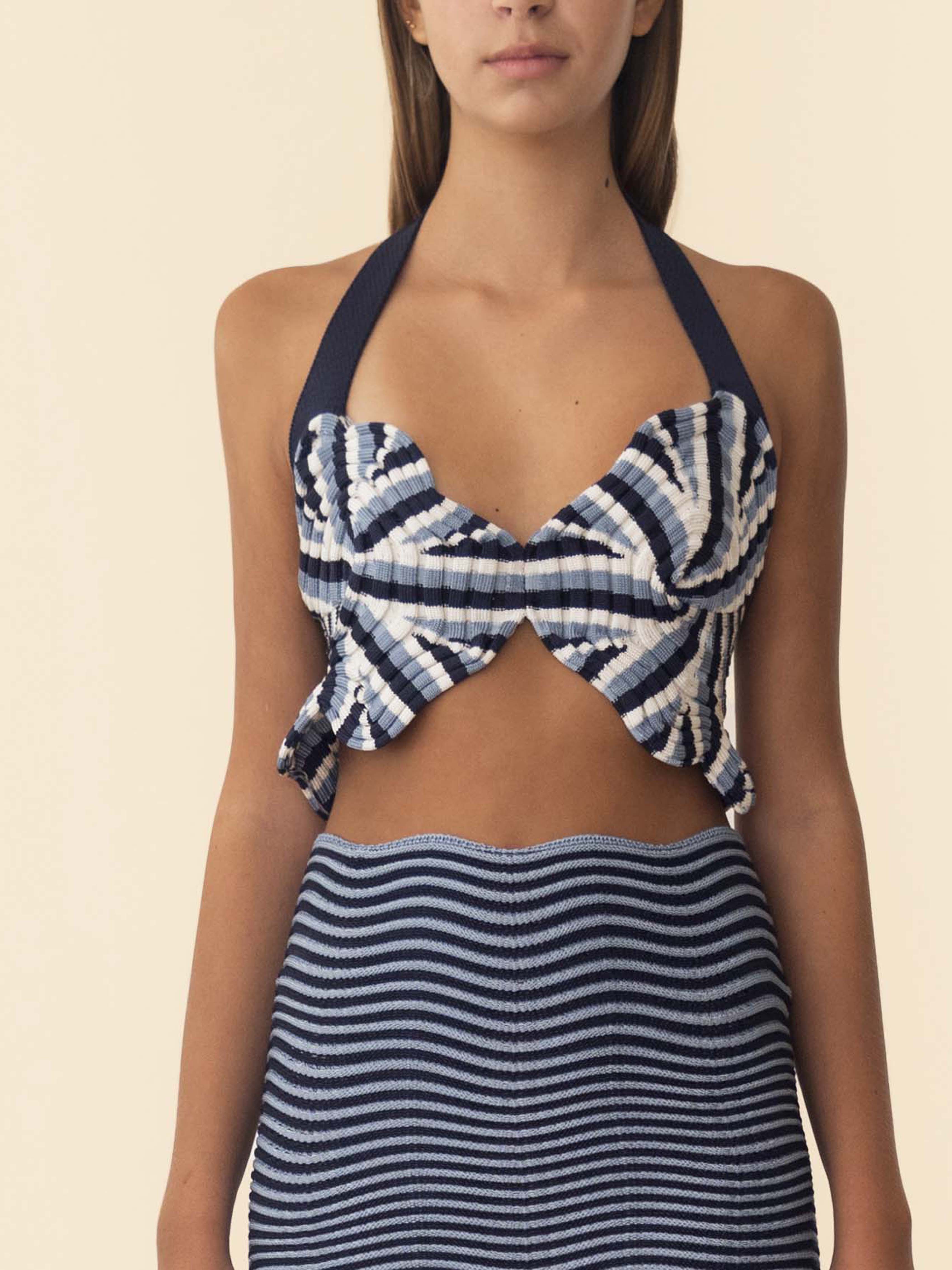 ASTRID TOP BLUE STRIPES
