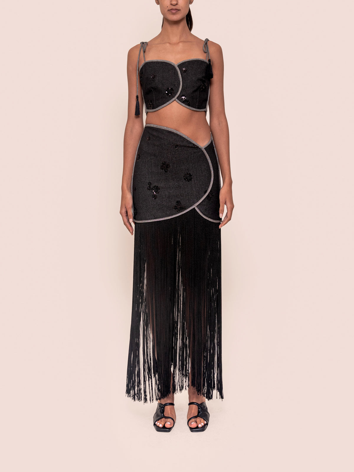 JOELLE SKIRT DARK BLACK DENIM