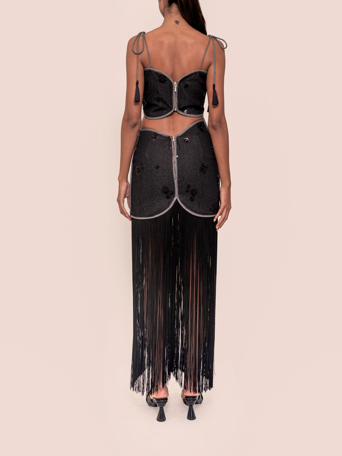 JOELLE SKIRT DARK BLACK DENIM