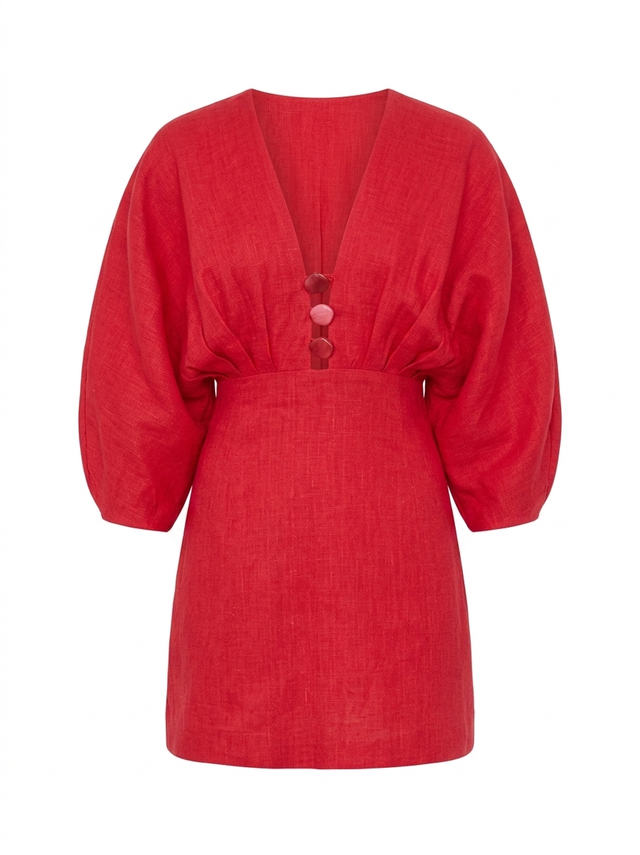 ABELLA MINI DRESS CHERRY RED