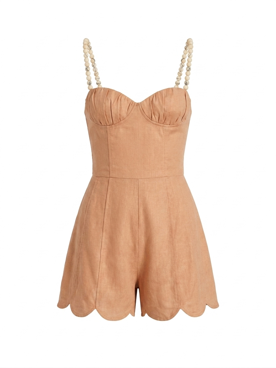 CORAL ROMPER ALMOND