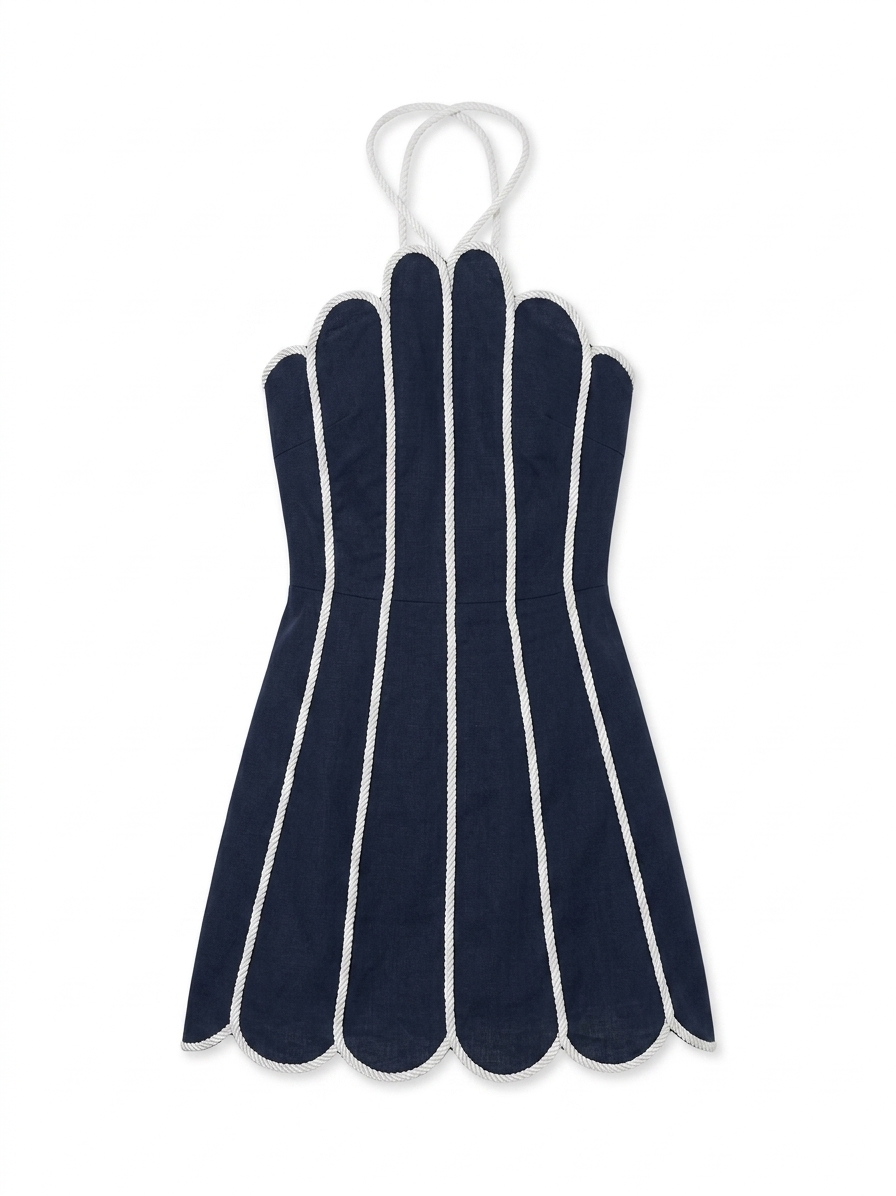 LENNY DRESS NAVY