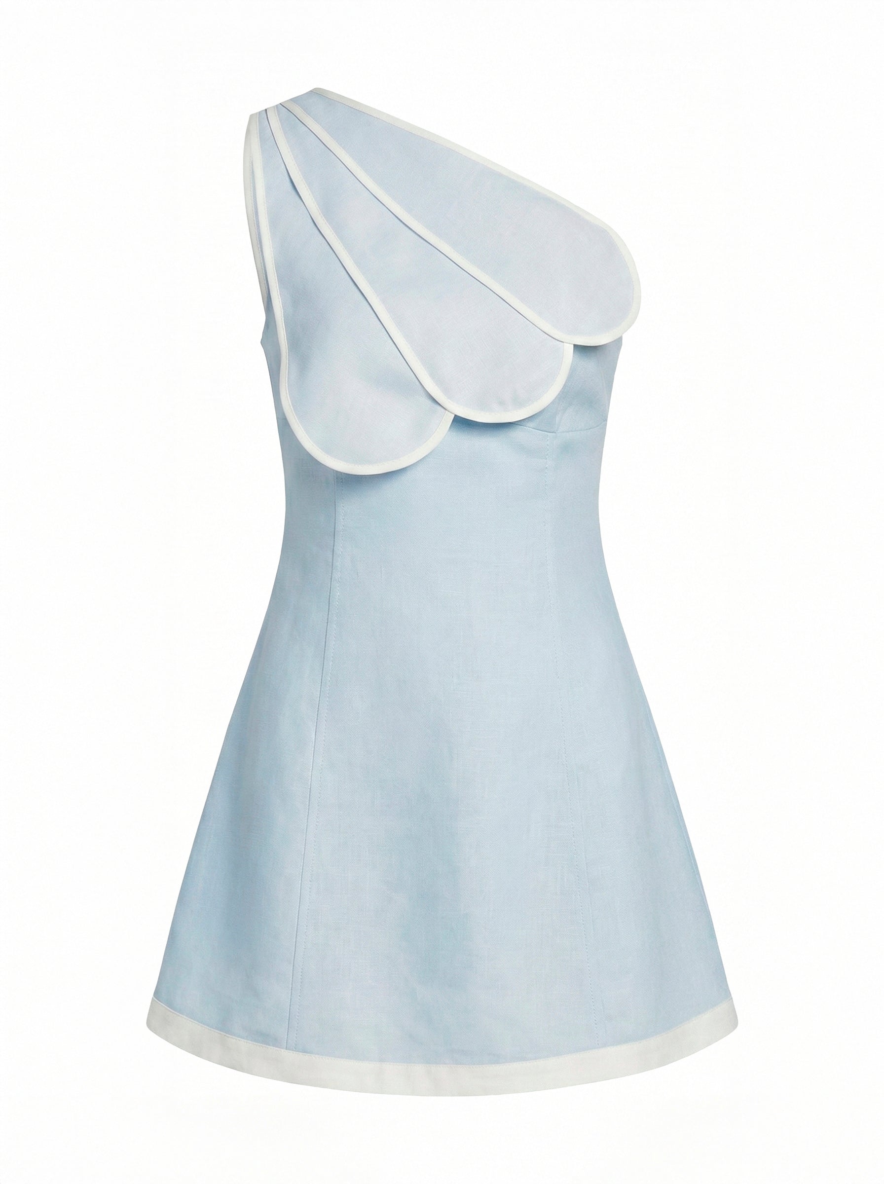 MAROON DRESS BABY BLUE