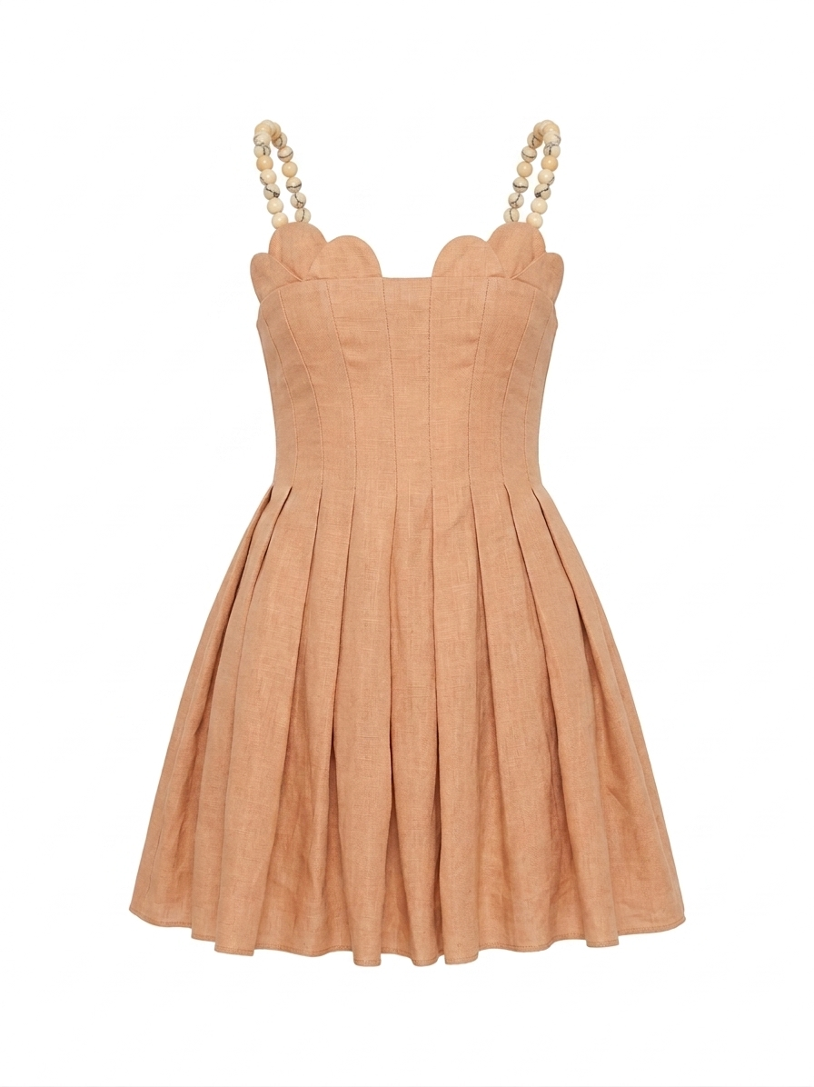 NAILA DRESS ALMOND