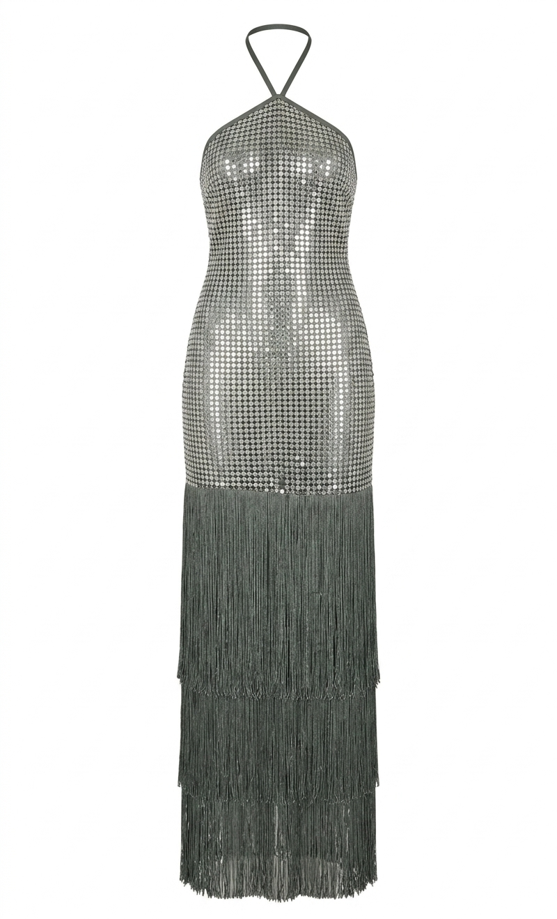 SARA DRESS SILVER