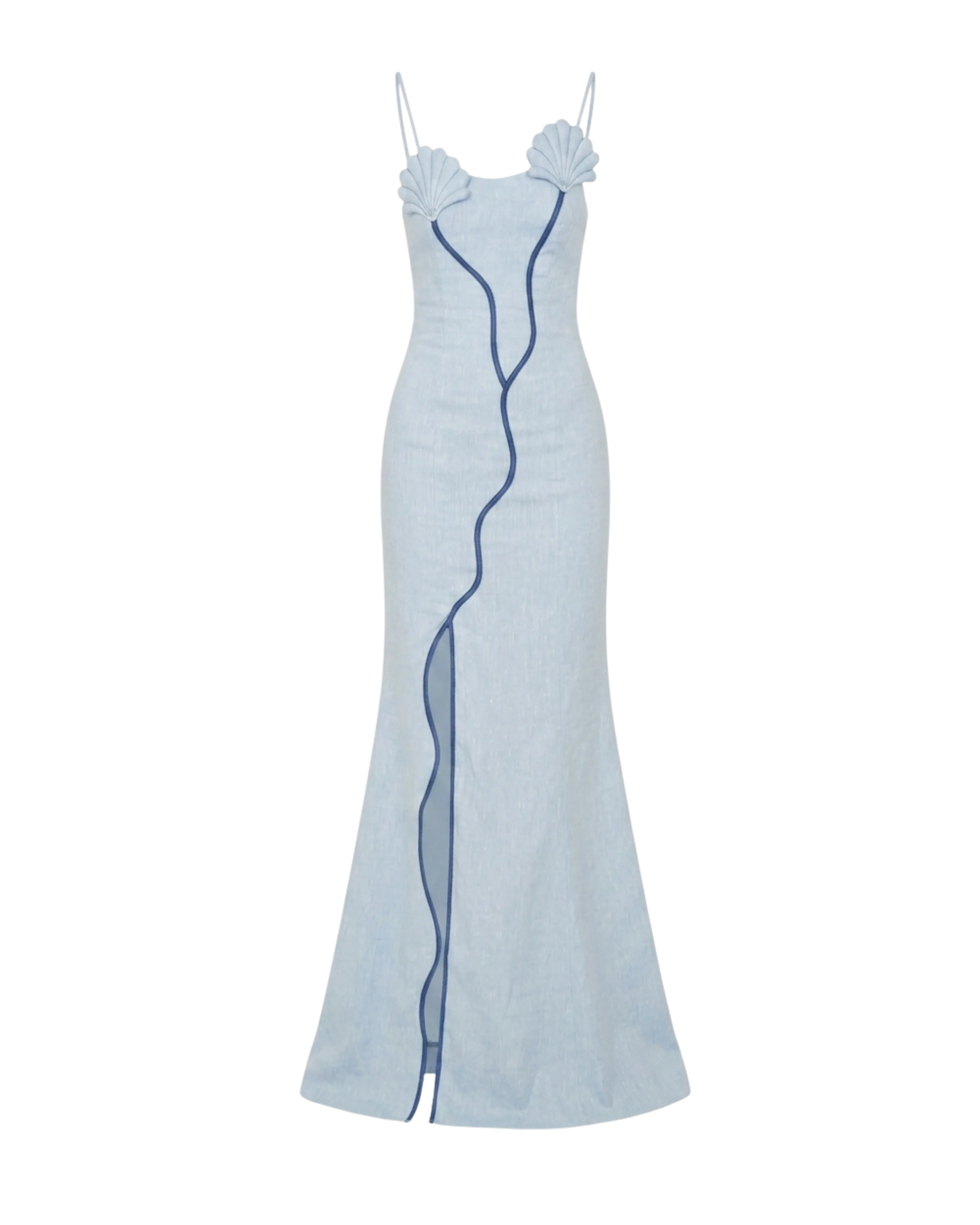 ANTONIA DRESS WAVE BLUE