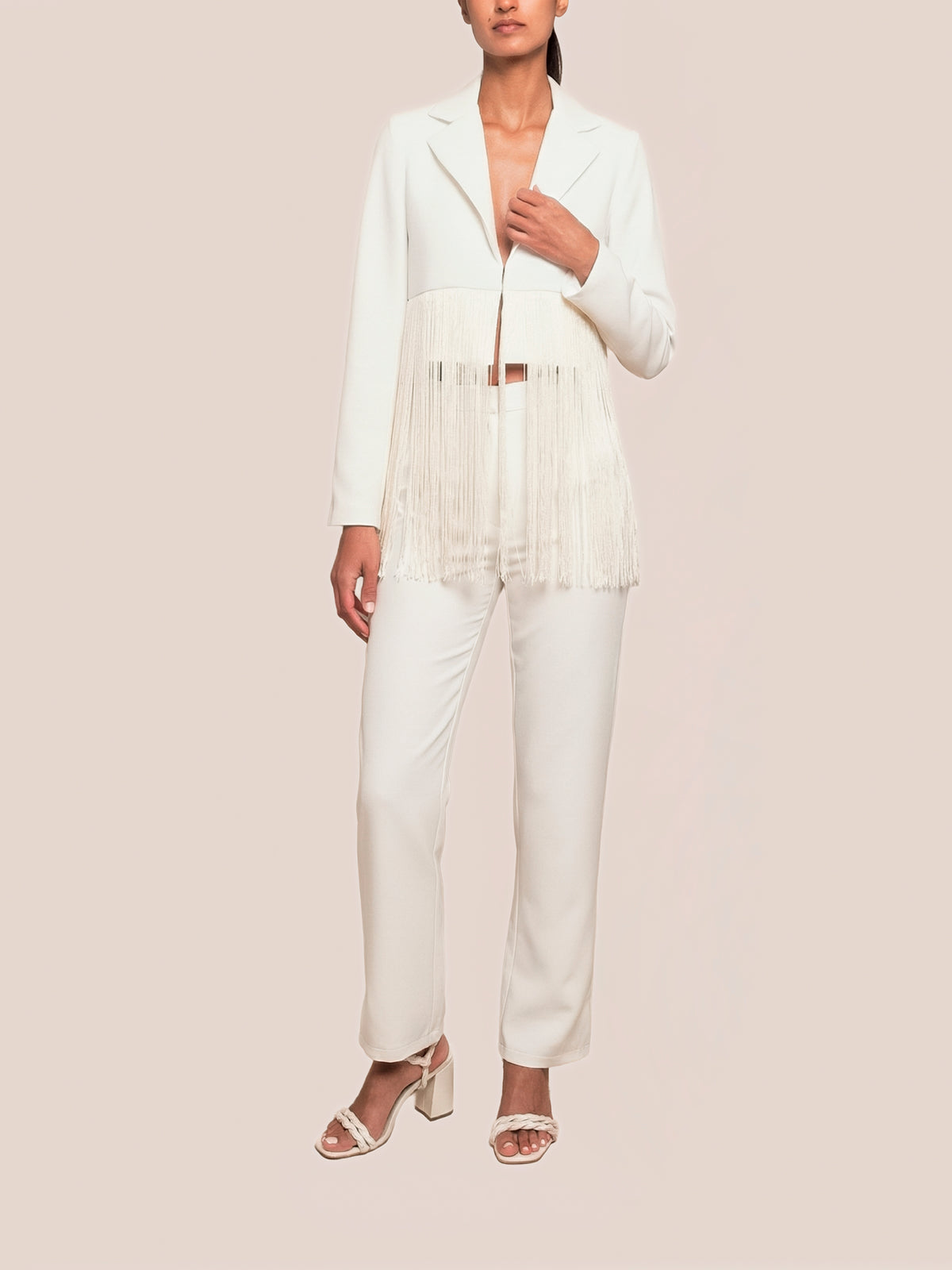 CARMELITA BLAZER IVORY - alternate view