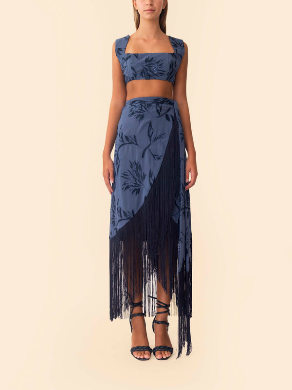 GRASSLAND SKIRT NAVY BLUE