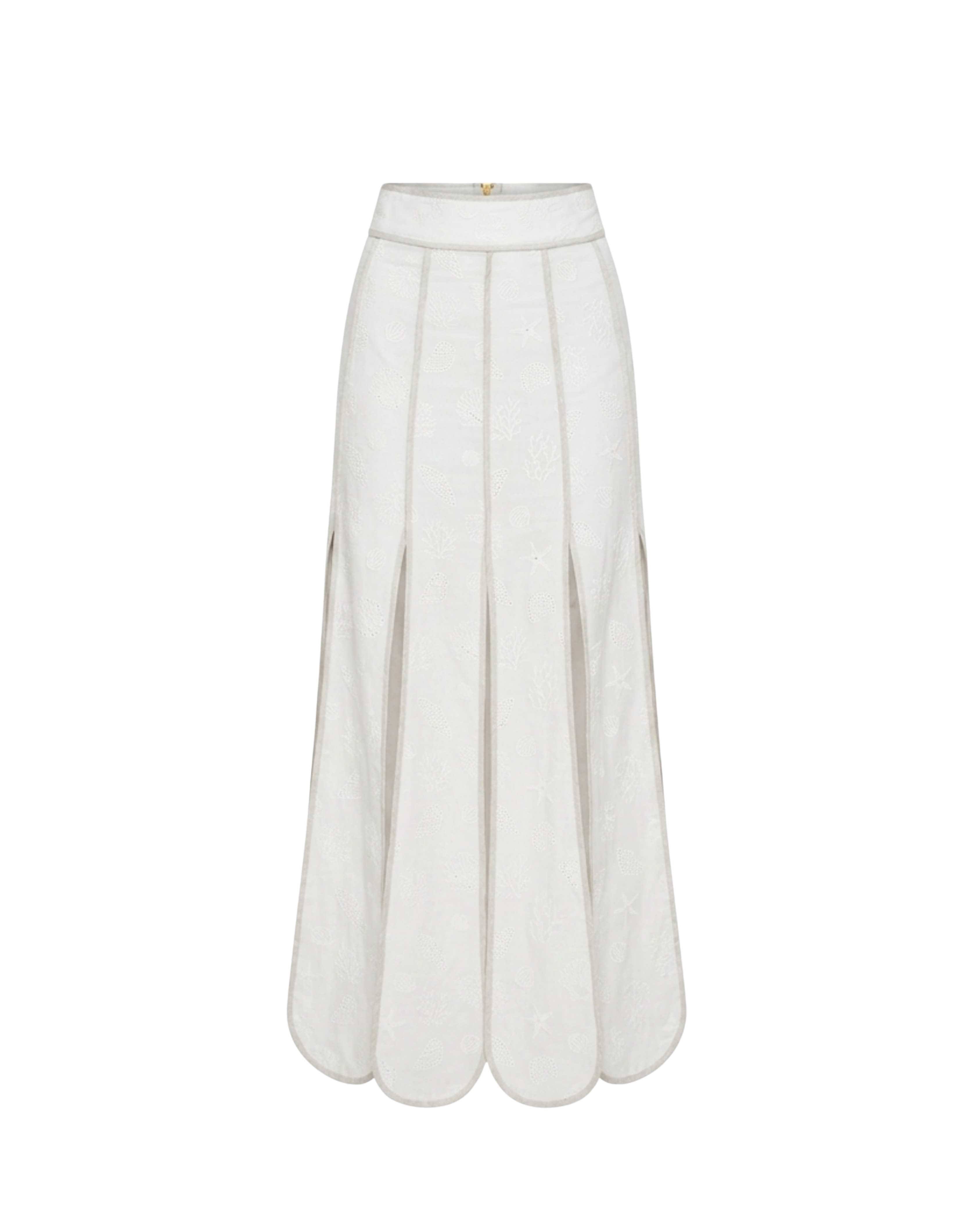 CETINA SKIRT IVORY SEASHELLS