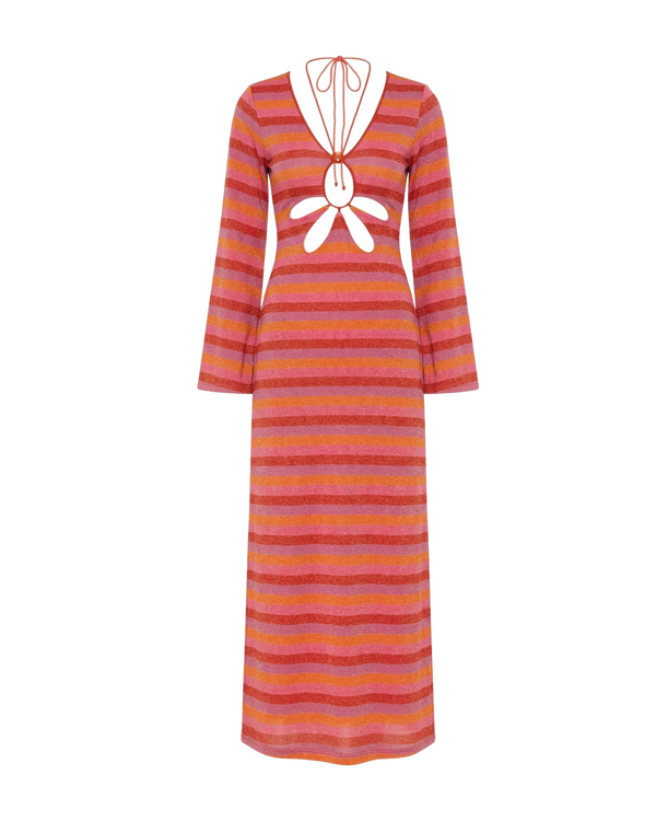 DALI DRESS RASPBERRY RAINBOW