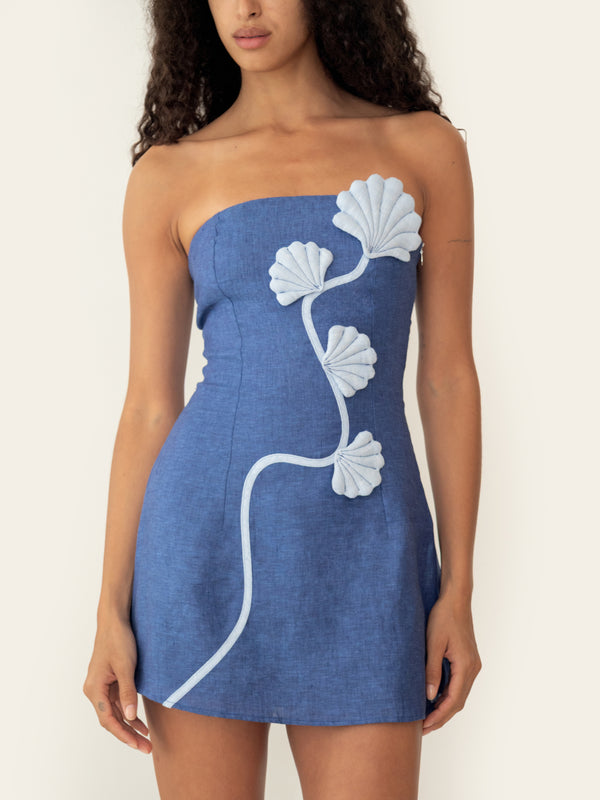 DANTE DRESS DEEP SEA BLUE