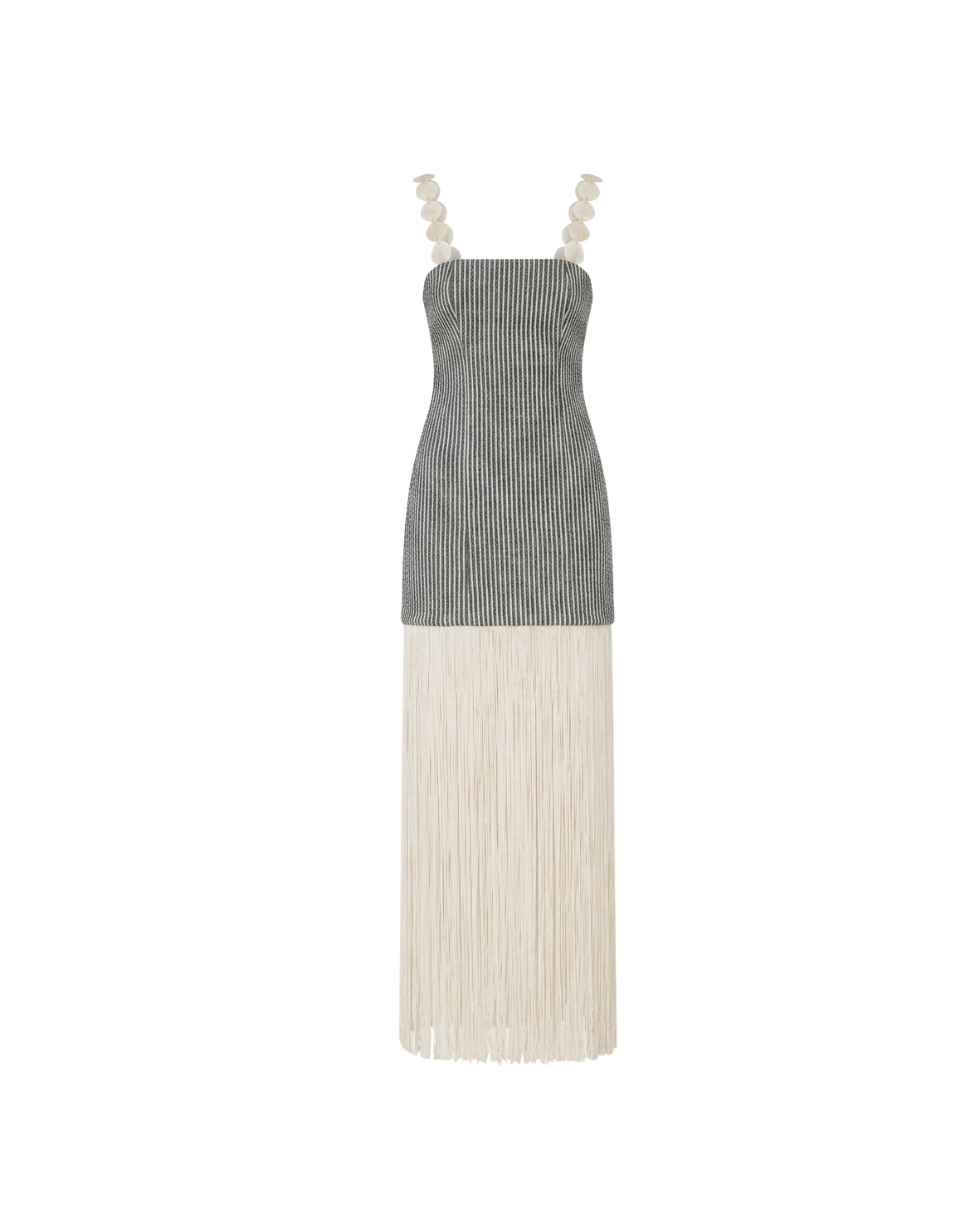 ELENA DRESS (CRMLTA GREEN STRIPES