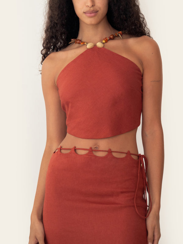 GIANA TOP SUNSET ORANGE