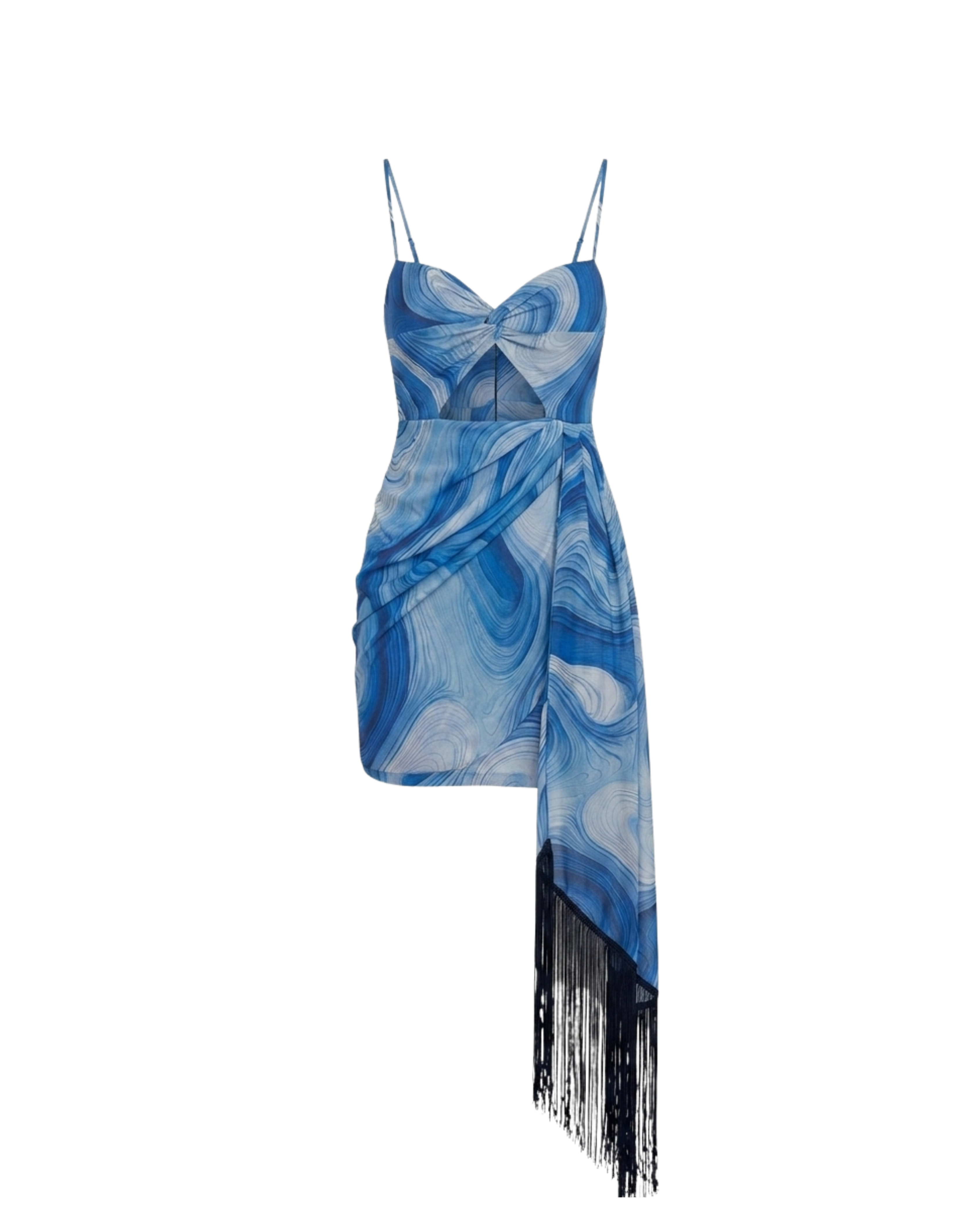 GAIA DRESS PRINT BLUE