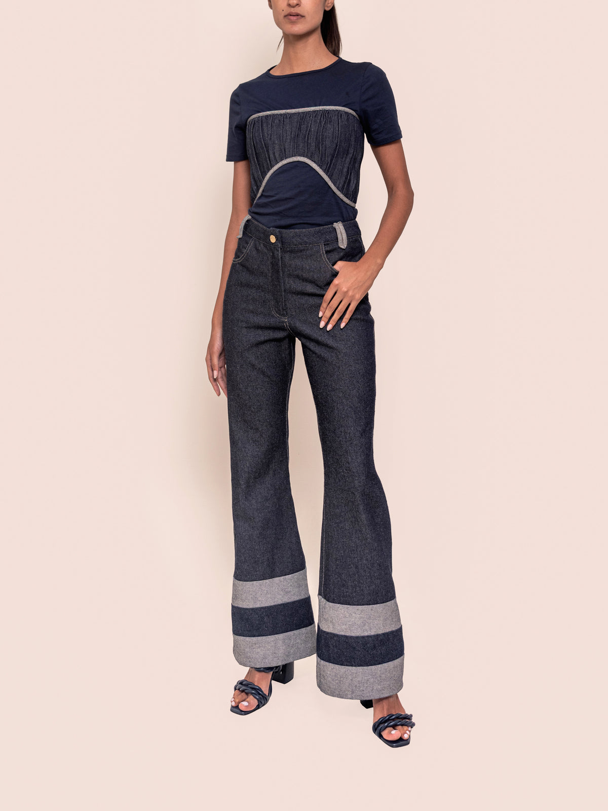 DANICA JEAN DARK BLUE/LIGHT BLUE