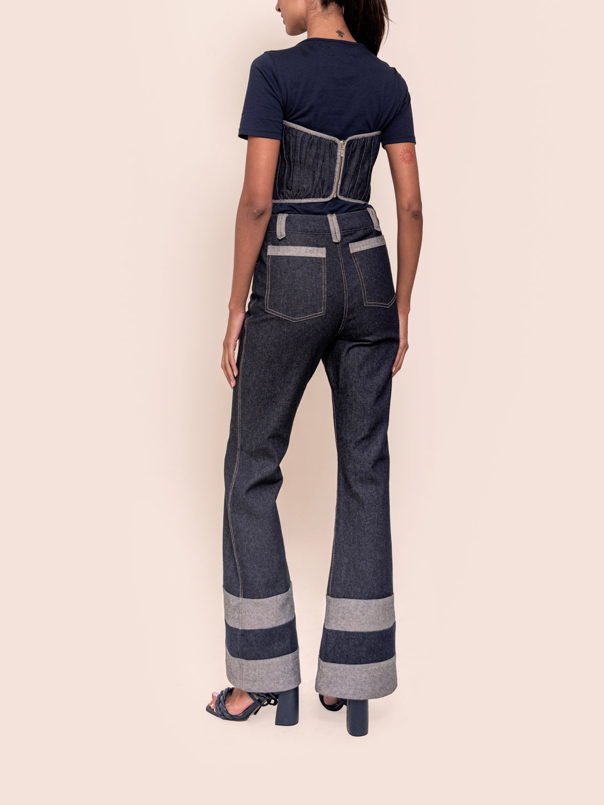 DANICA JEAN DARK BLUE/LIGHT BLUE