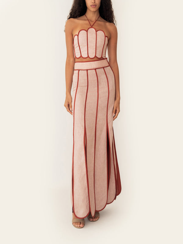 CETINA SKIRT APRICOT ORANGE