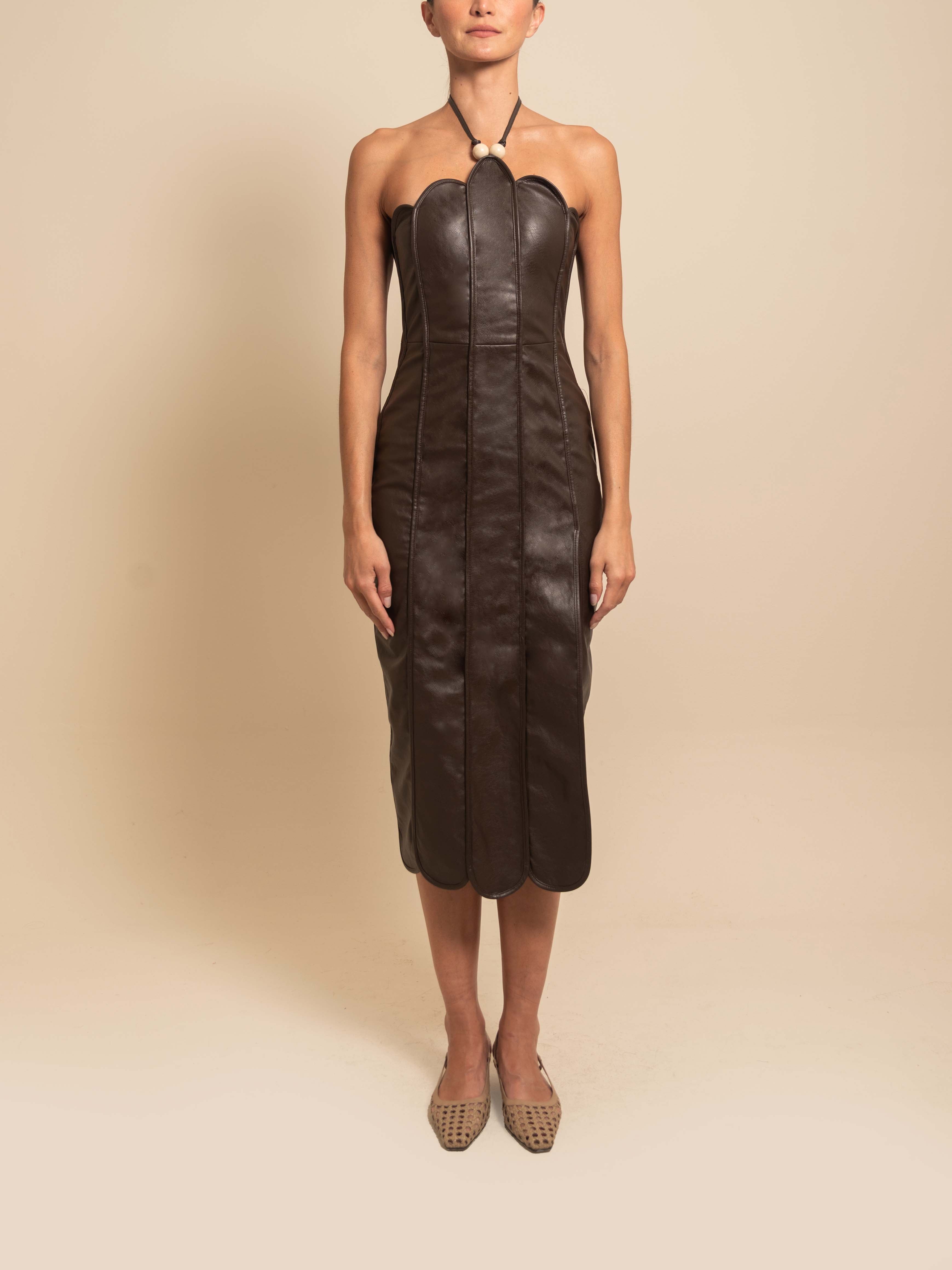 LEONOR DRESS ESPRESSO