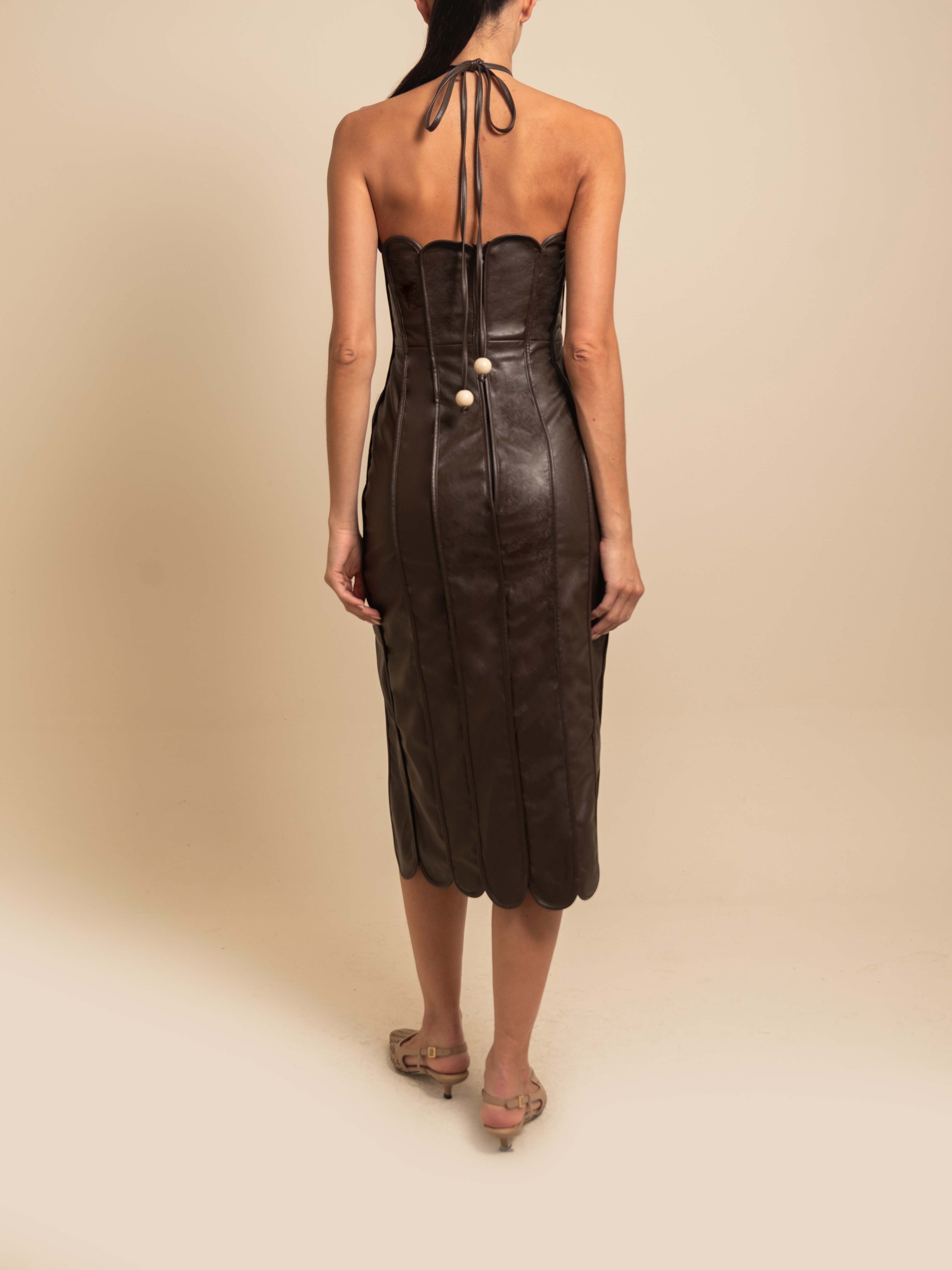 LEONOR DRESS ESPRESSO