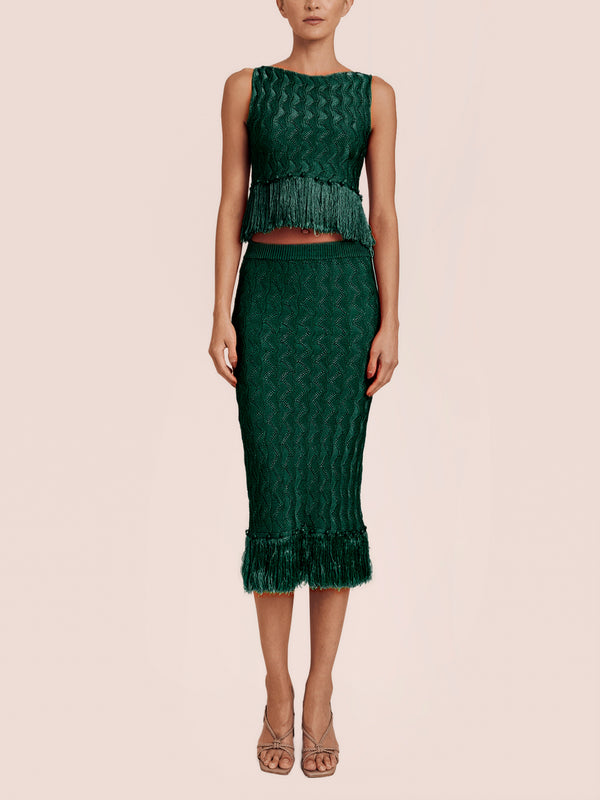 LORENZO TOP OLIVE GREEN