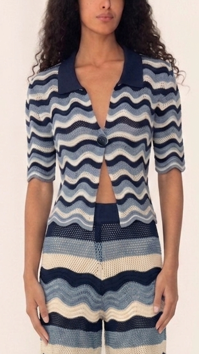 MARTINA TOP BLUE STRIPES