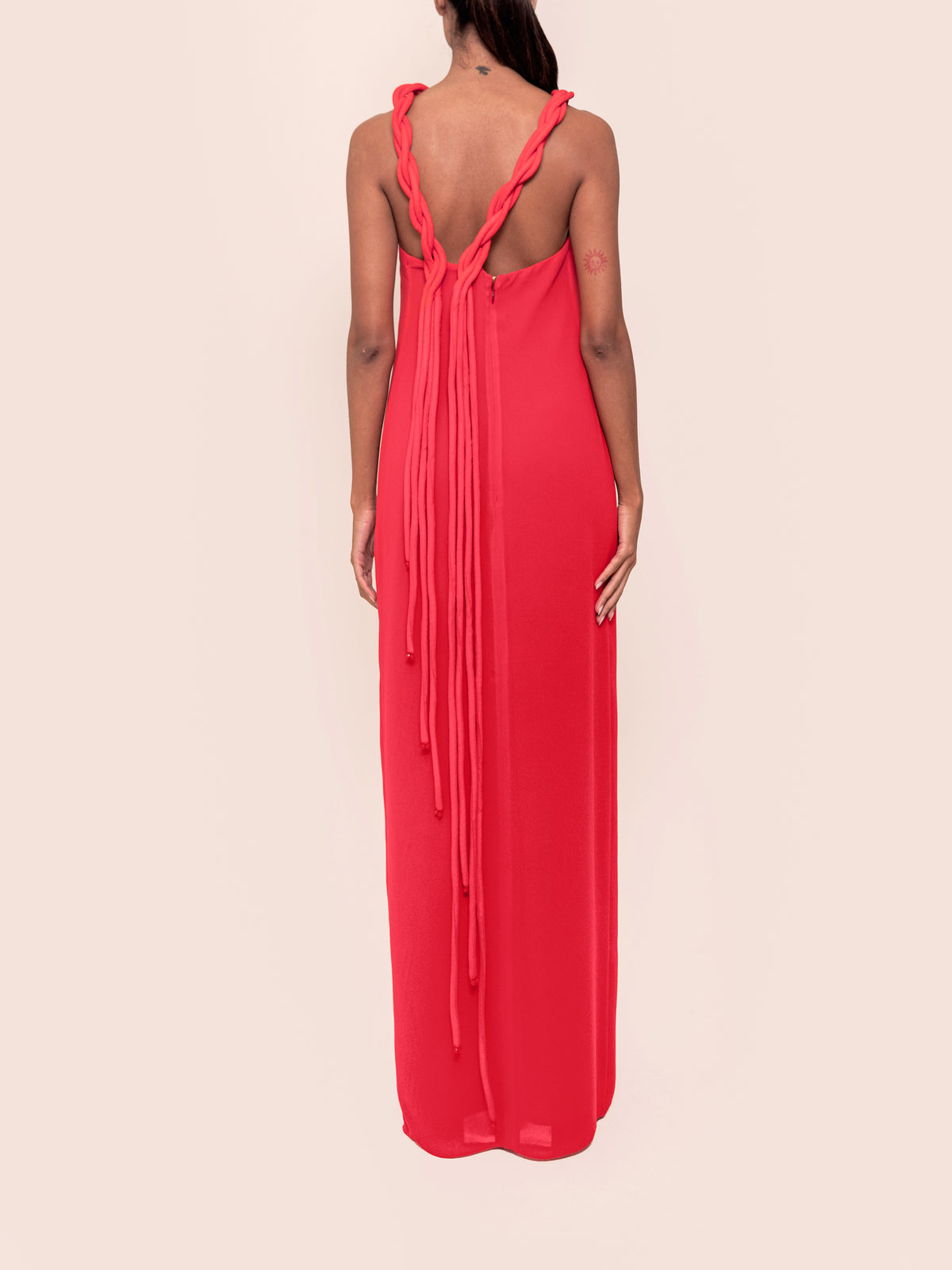 MONTANA DRESS CARMINE RED