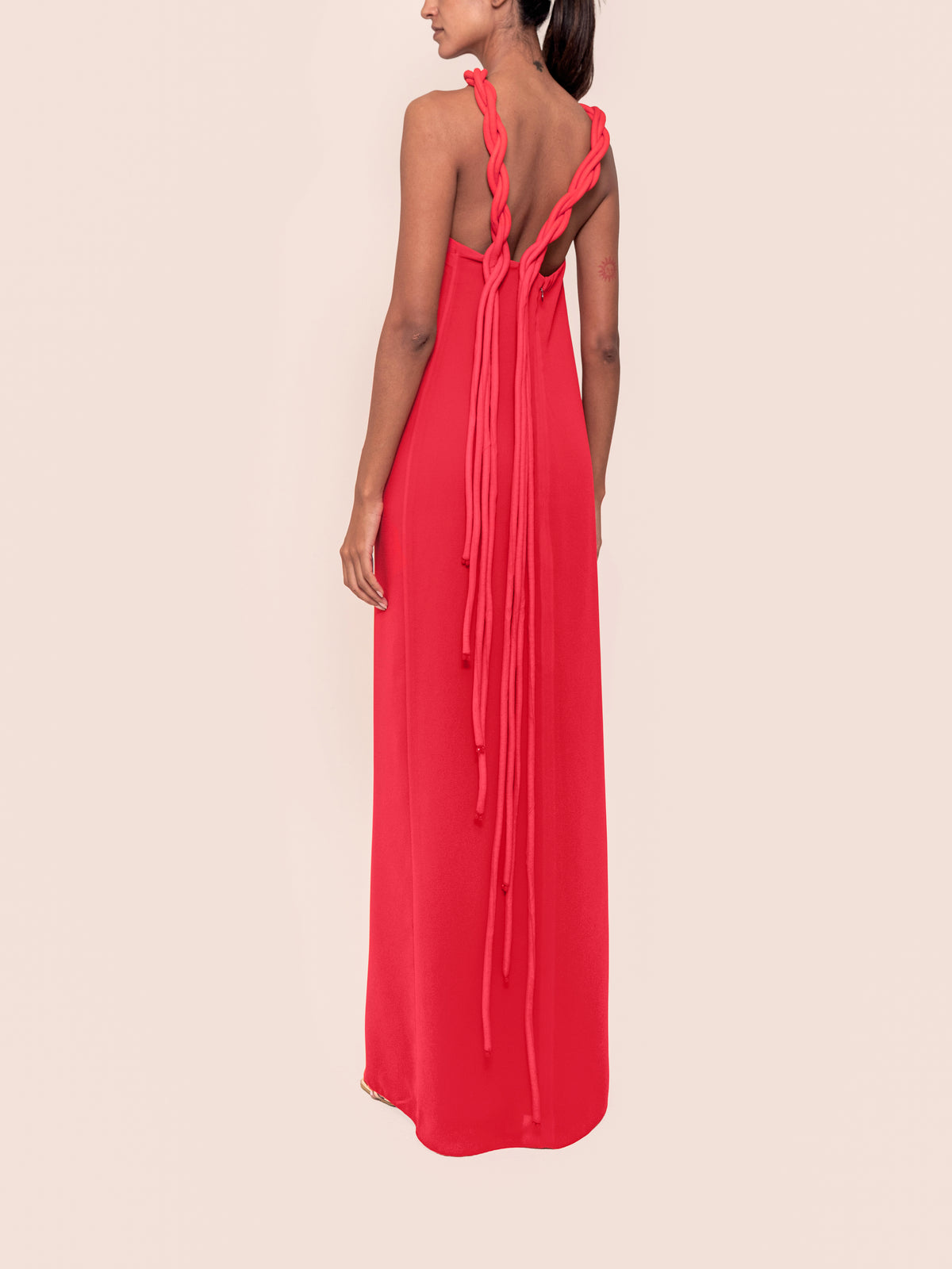 MONTANA DRESS CARMINE RED
