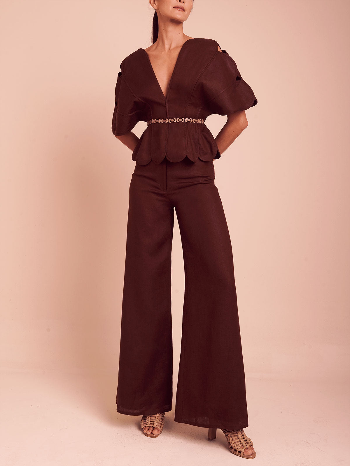 SARABI PANT UMBER BROWN