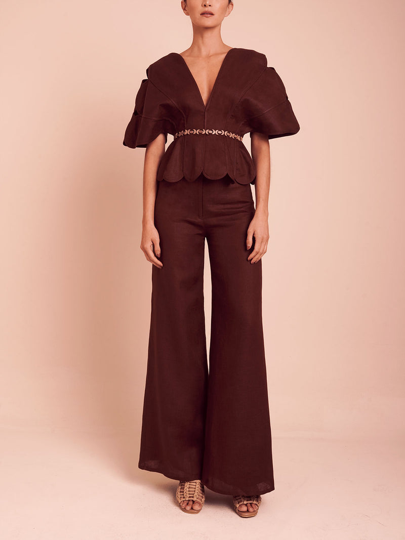NAMIKA TOP UMBER BROWN