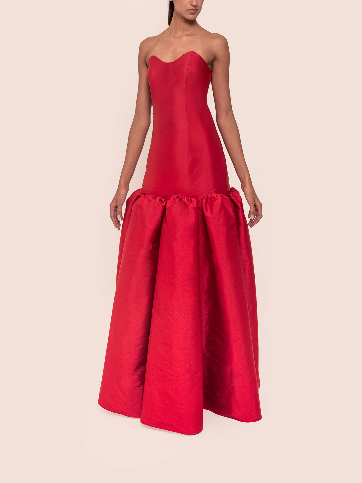 PETRA DRESS CARMINE RED