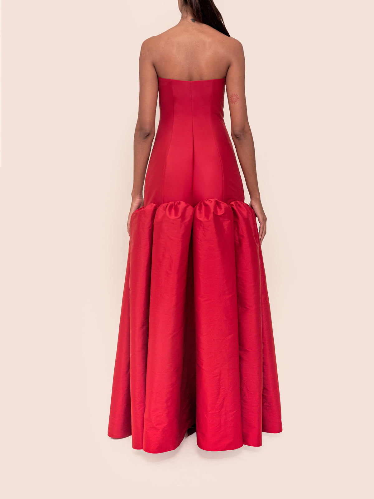 PETRA DRESS CARMINE RED