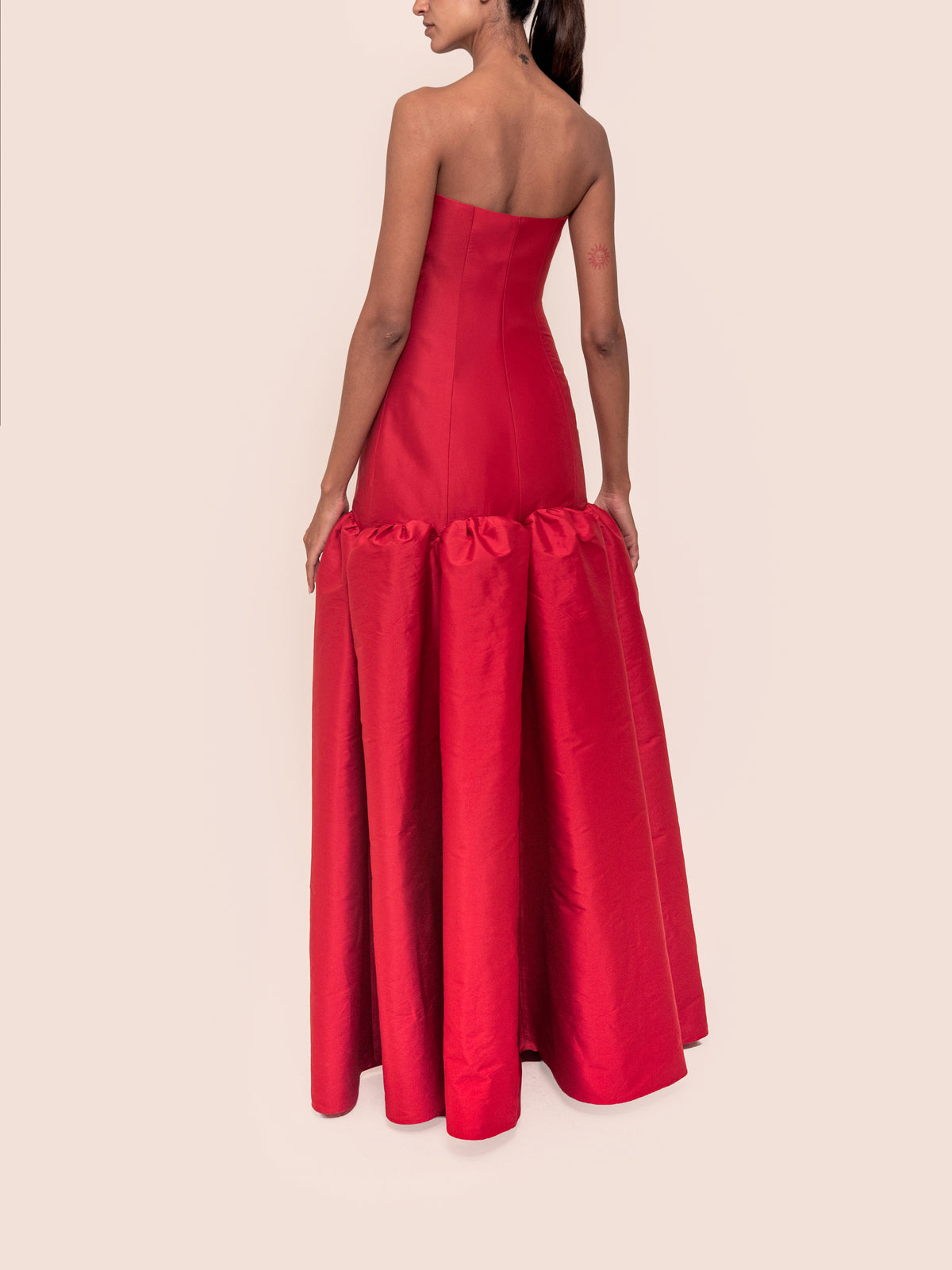 PETRA DRESS CARMINE RED