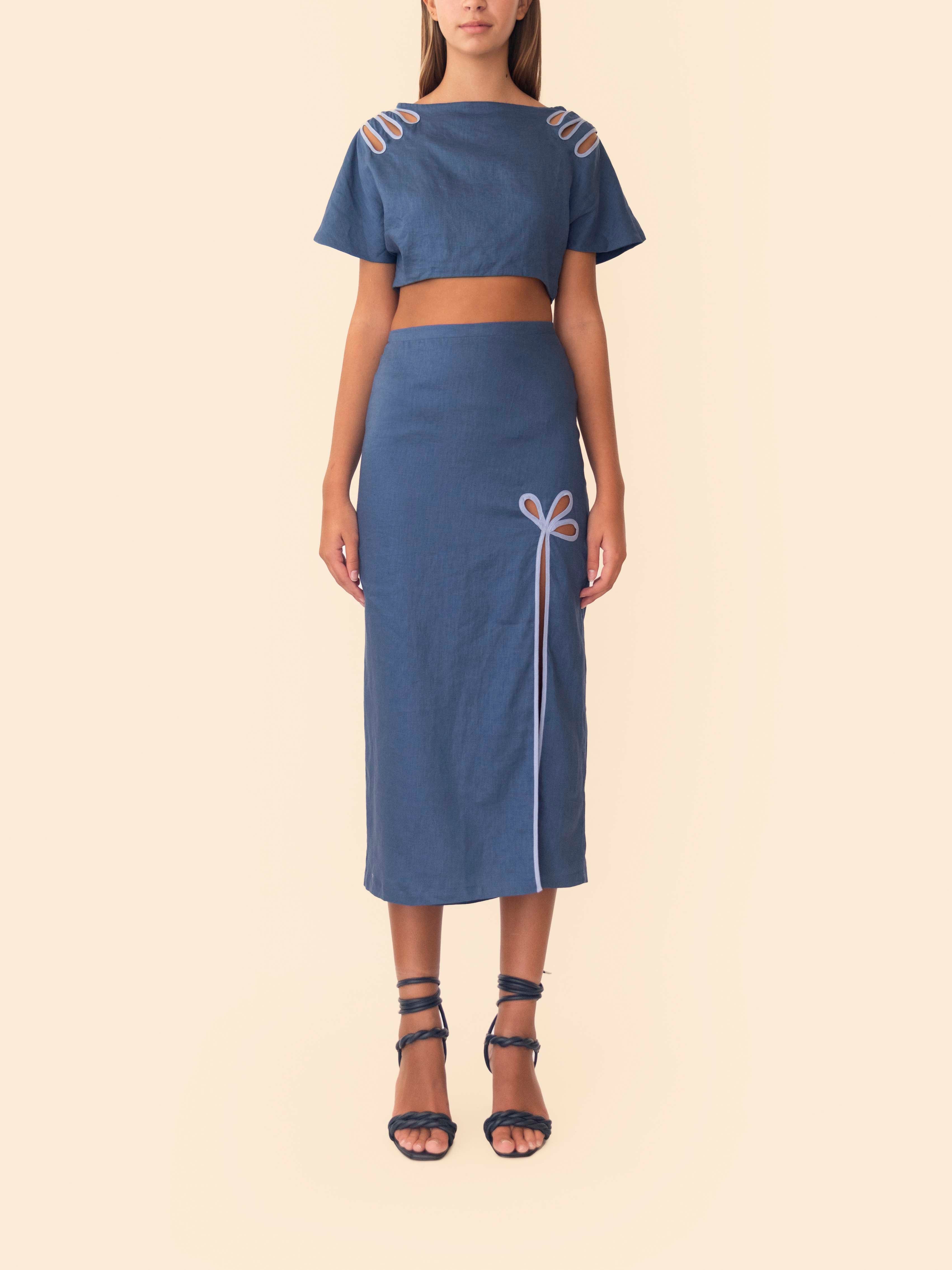 PIPER TOP NAUTIC BLUE