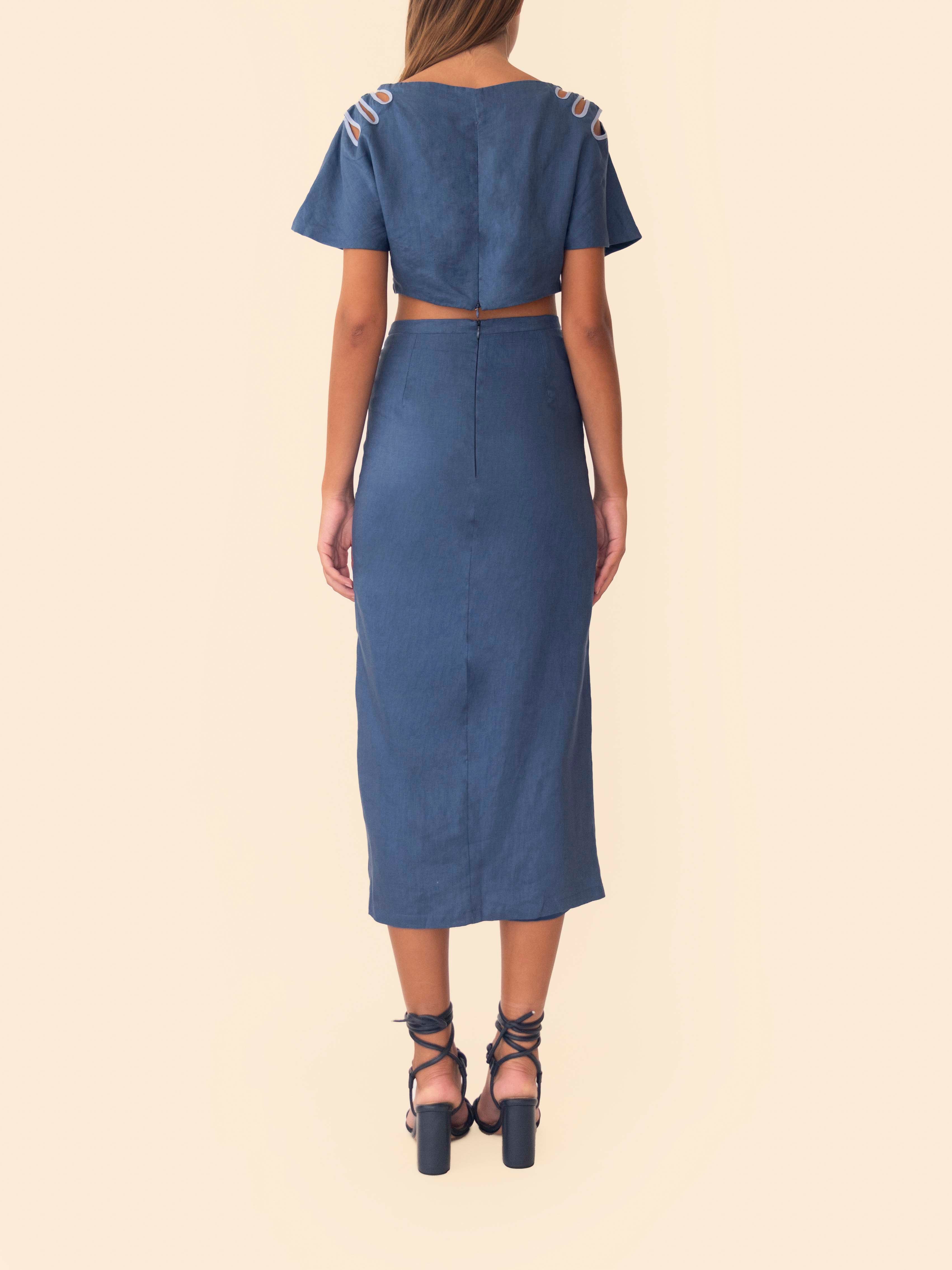 AYLA SKIRT NAUTIC BLUE