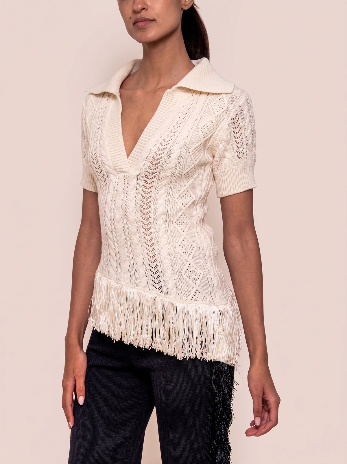 RAMONA TOP IVORY - alternate view
