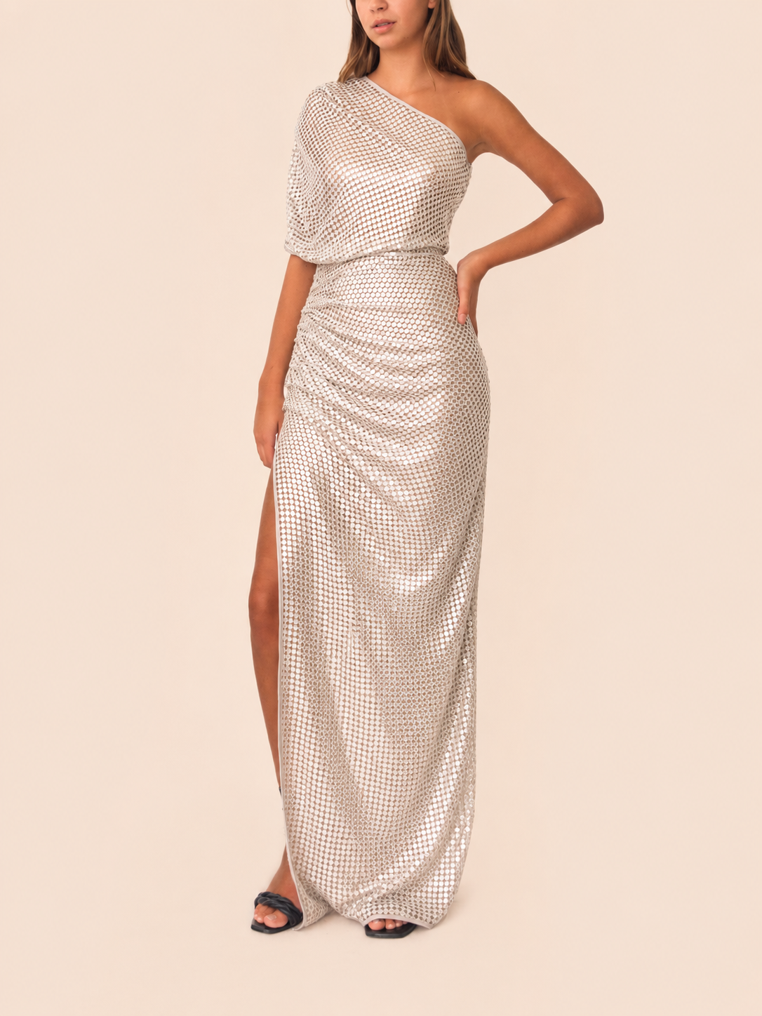 RITA DRESS SILVER