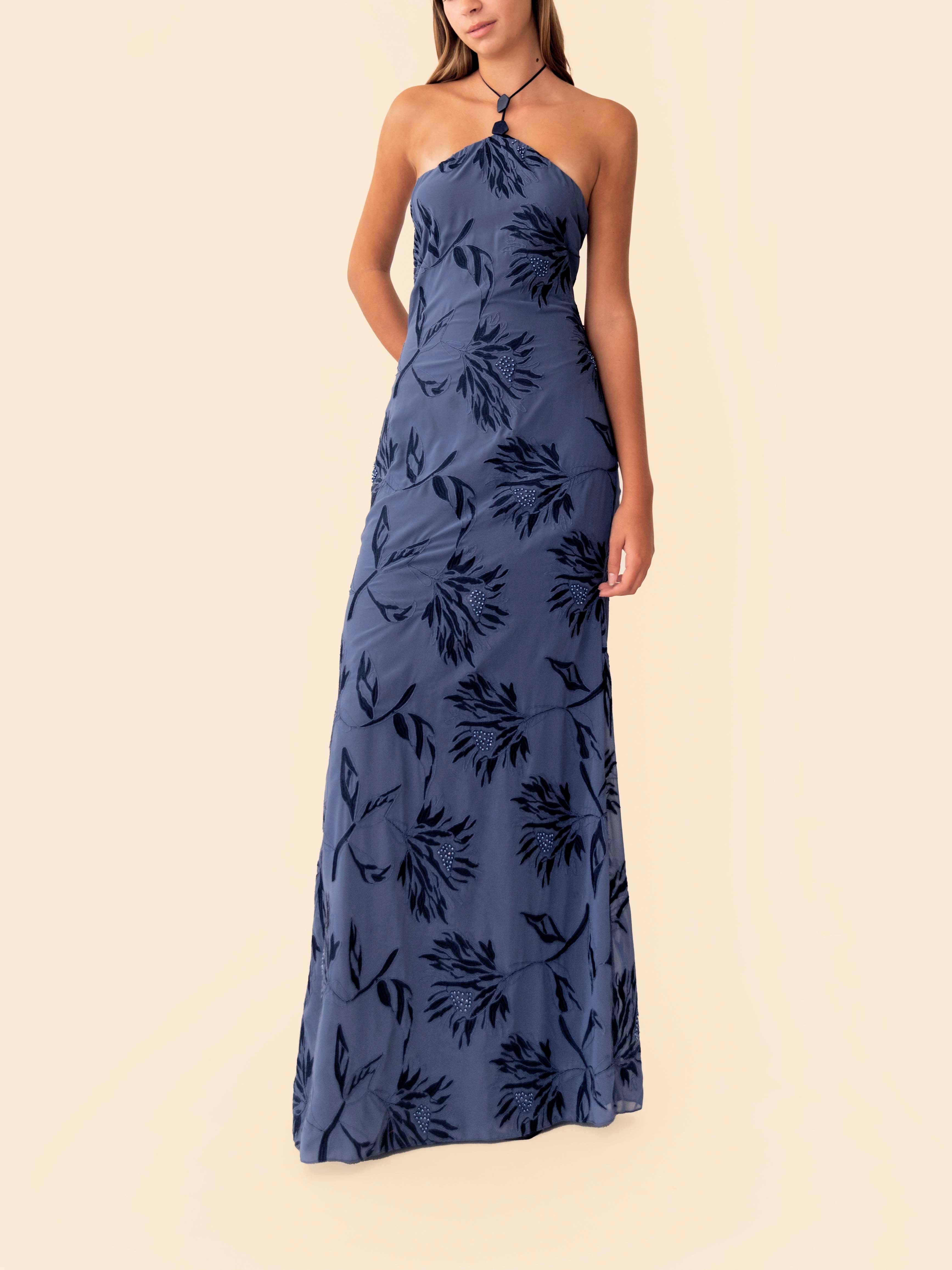 SARANIA DRESS NAVY BLUE