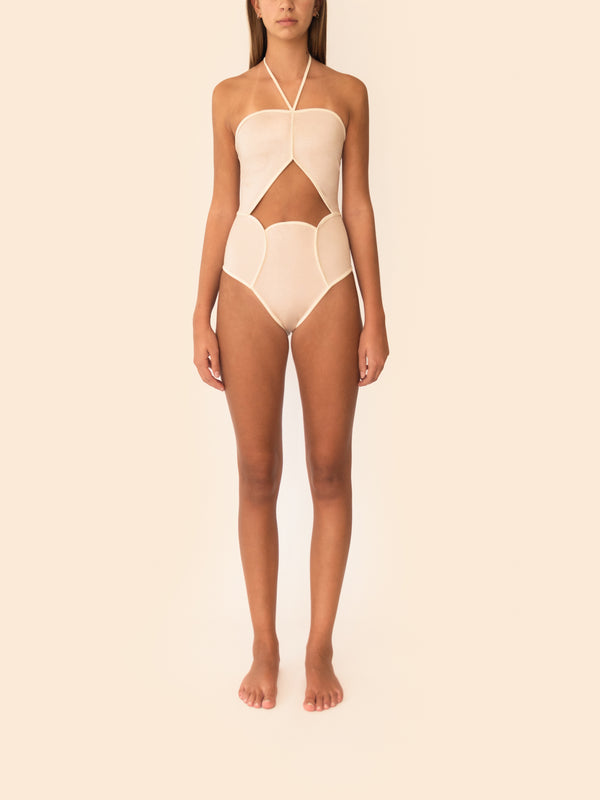 SAYURI MAILLOT HAVANA BEIGE