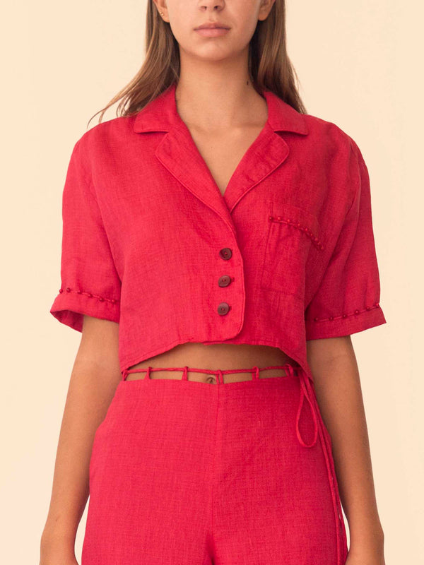 SONORA SHIRT CHERRY RED