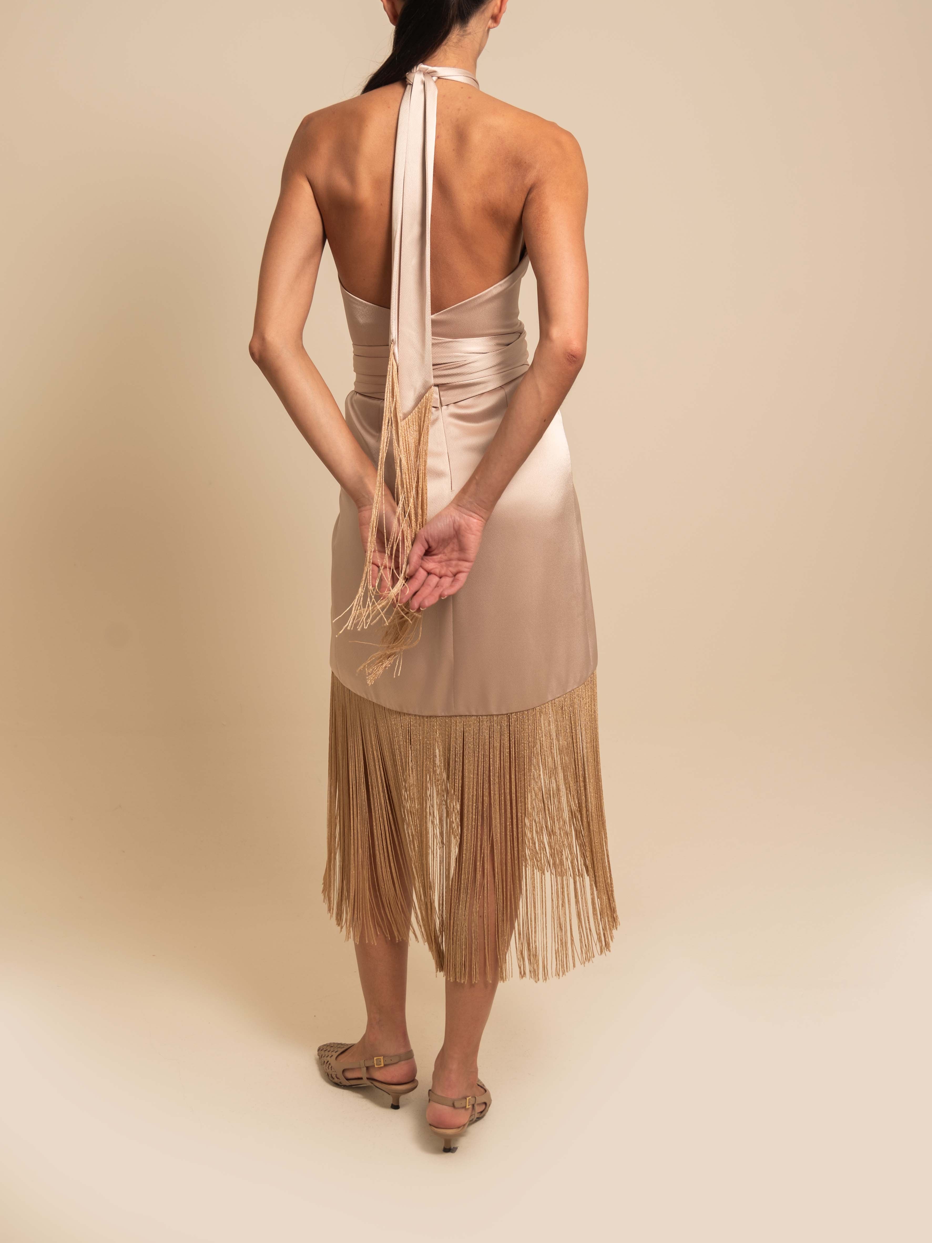 SUNSET DRESS CHAMPAGNE