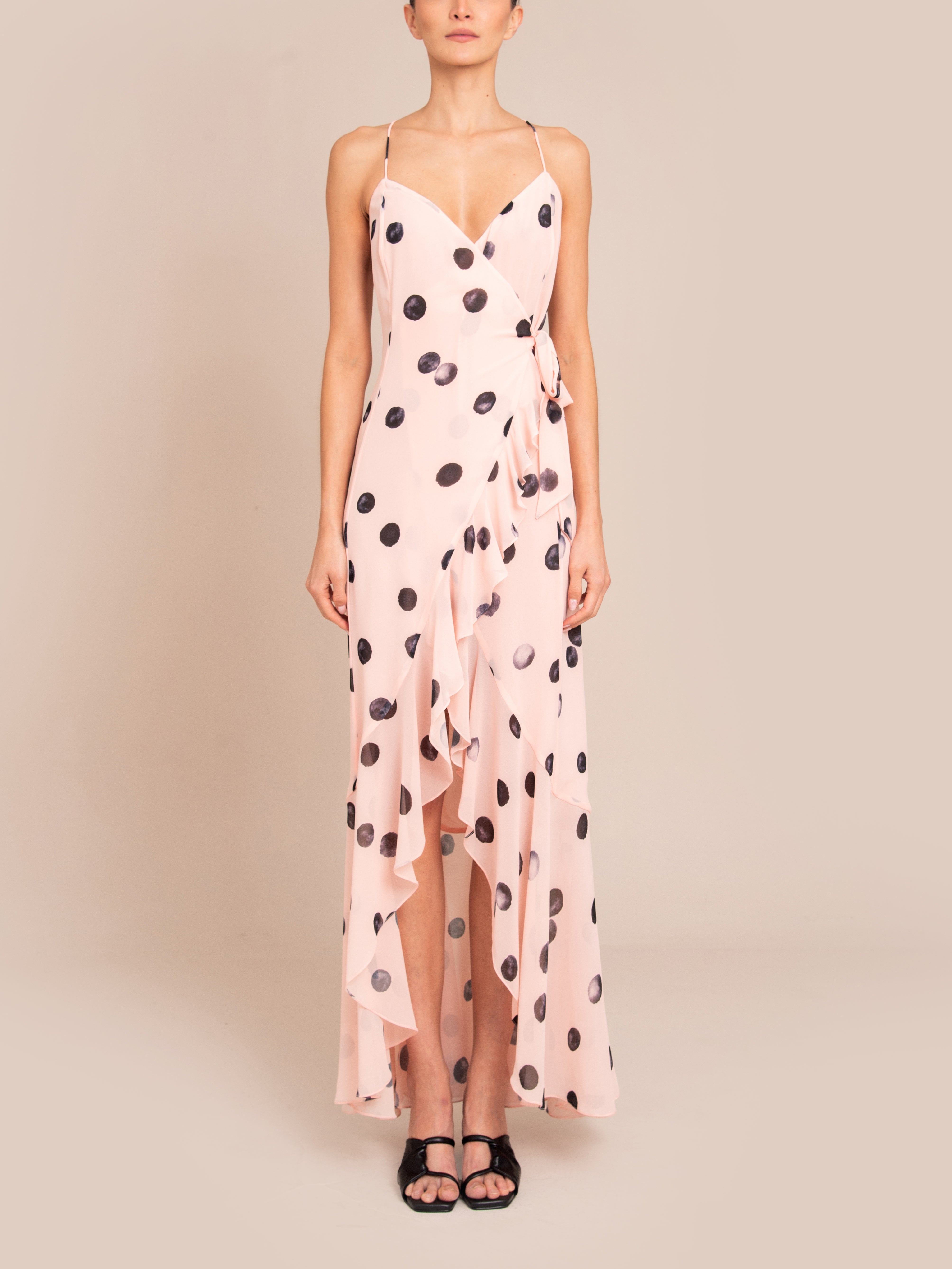 TIERRA DRESS PINK DOTS