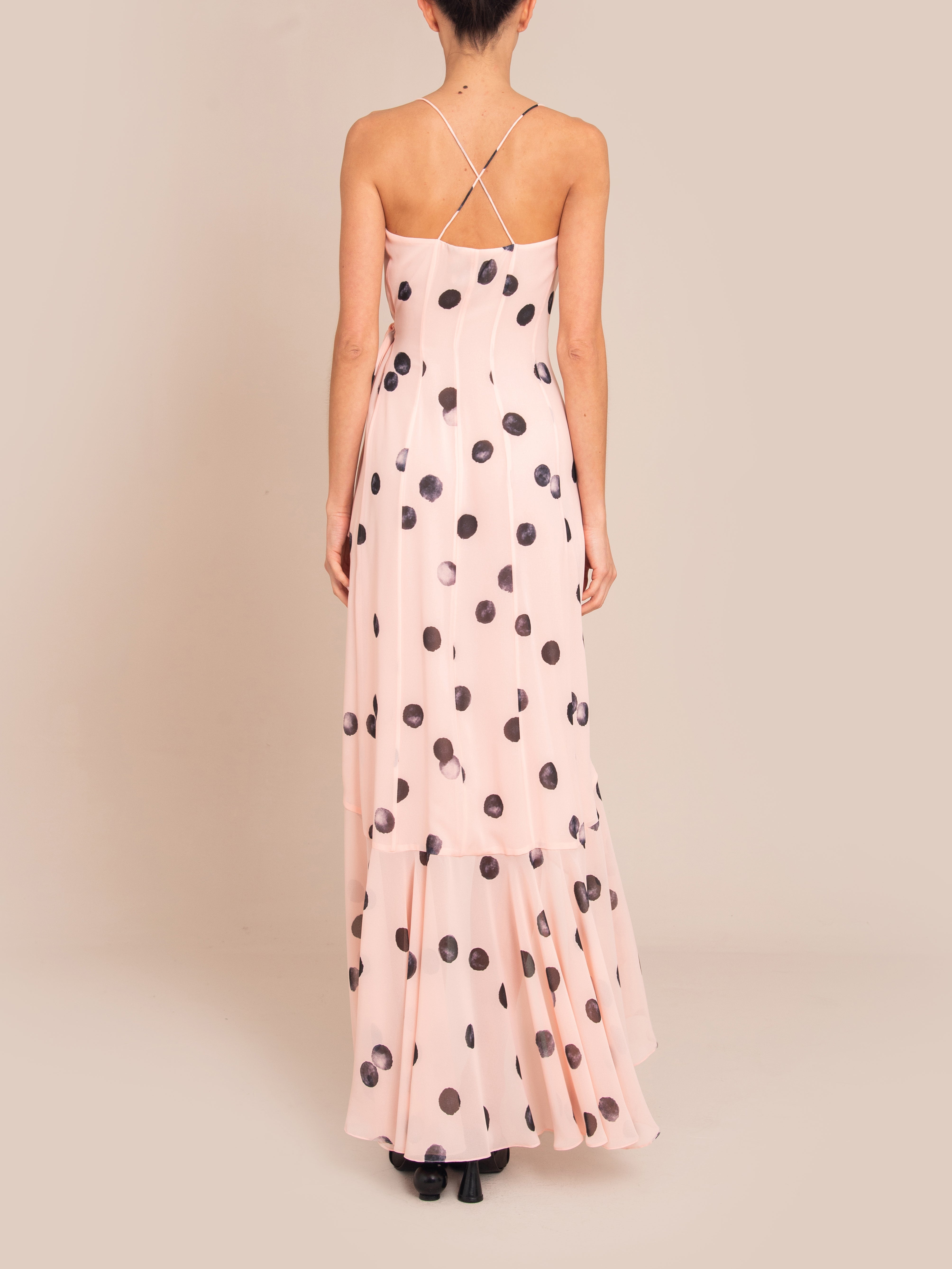 TIERRA DRESS PINK DOTS