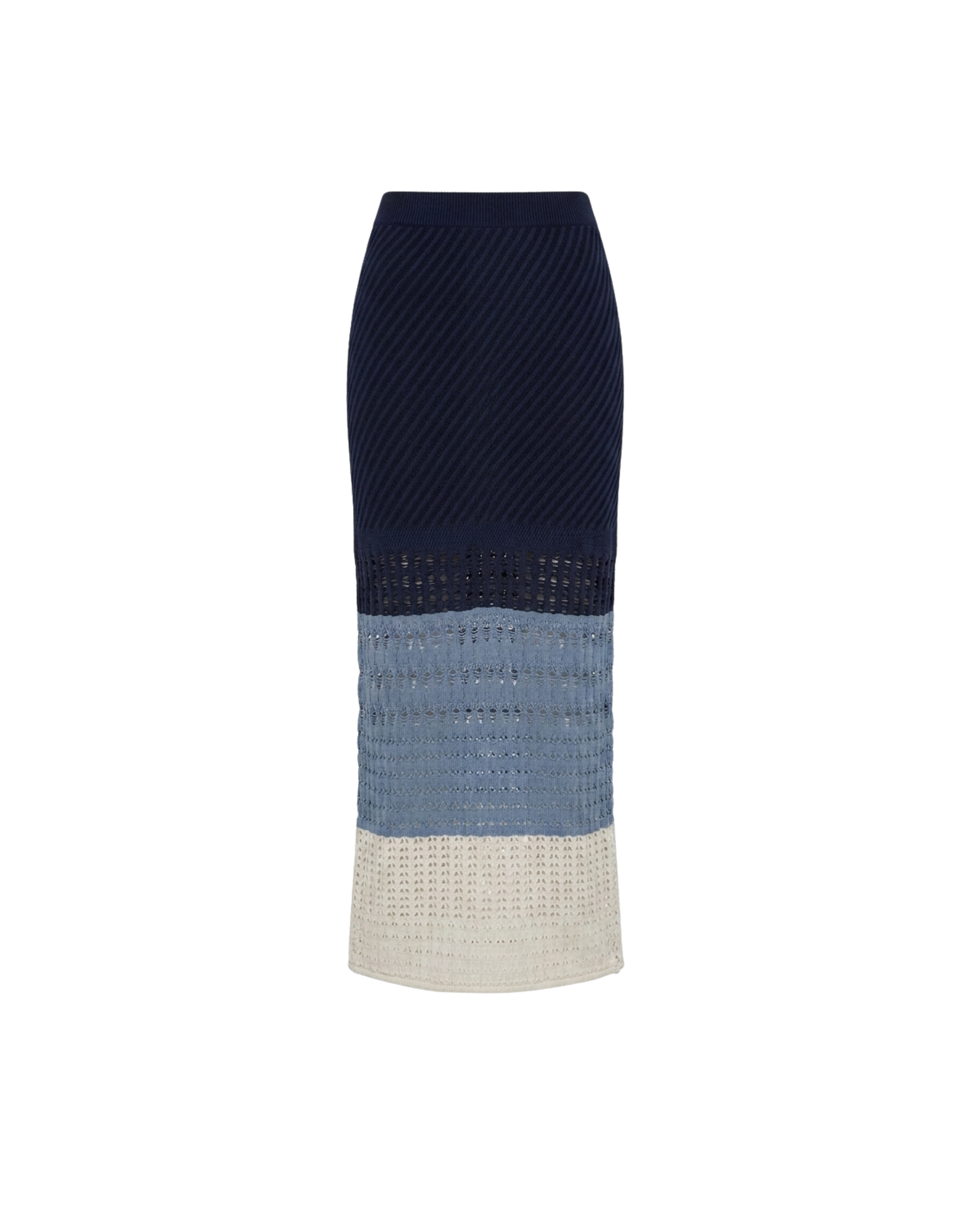 TOPANGA SKIRT (COQUINA) BLUE STRIPES