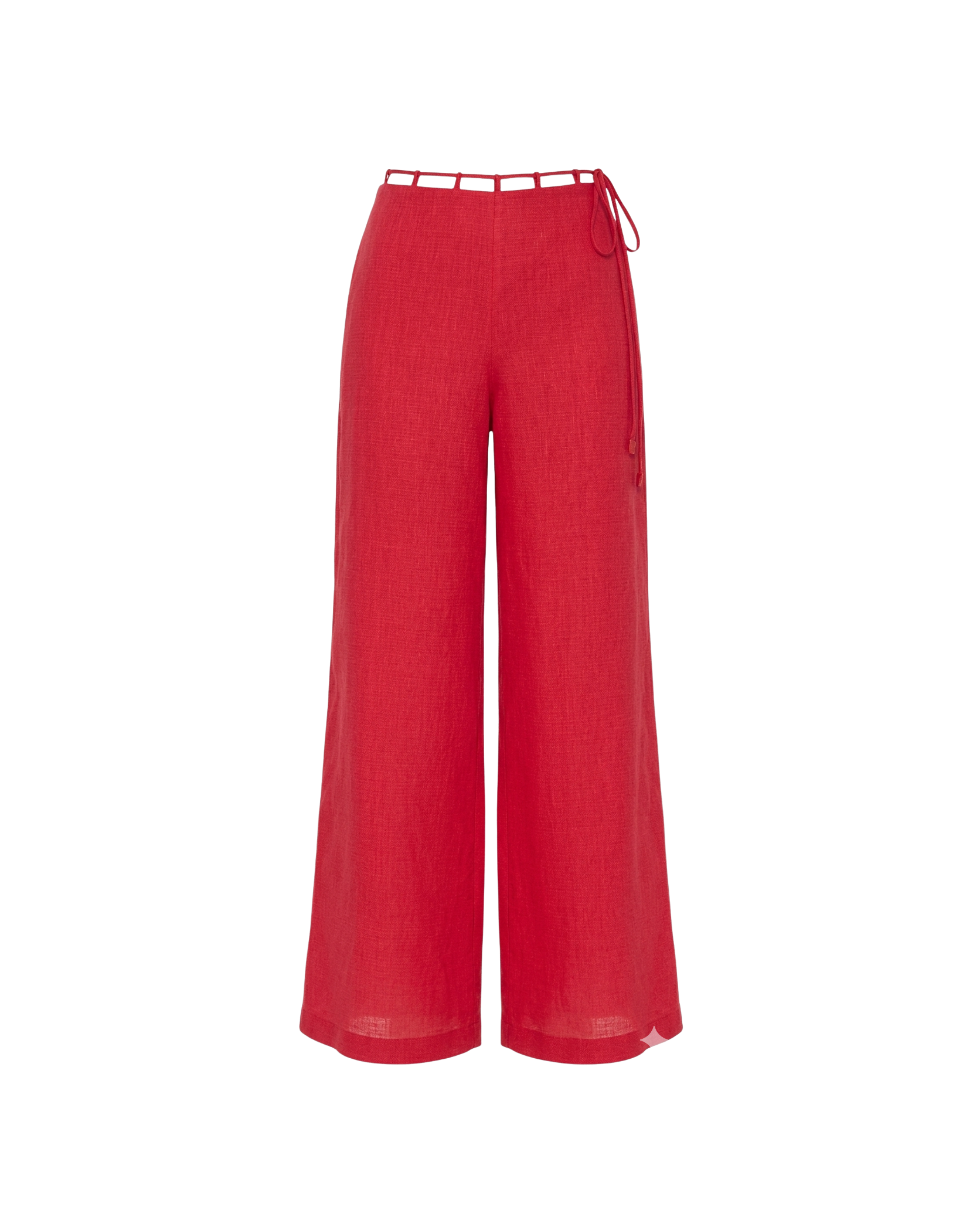 VERA PANT CHERRY RED