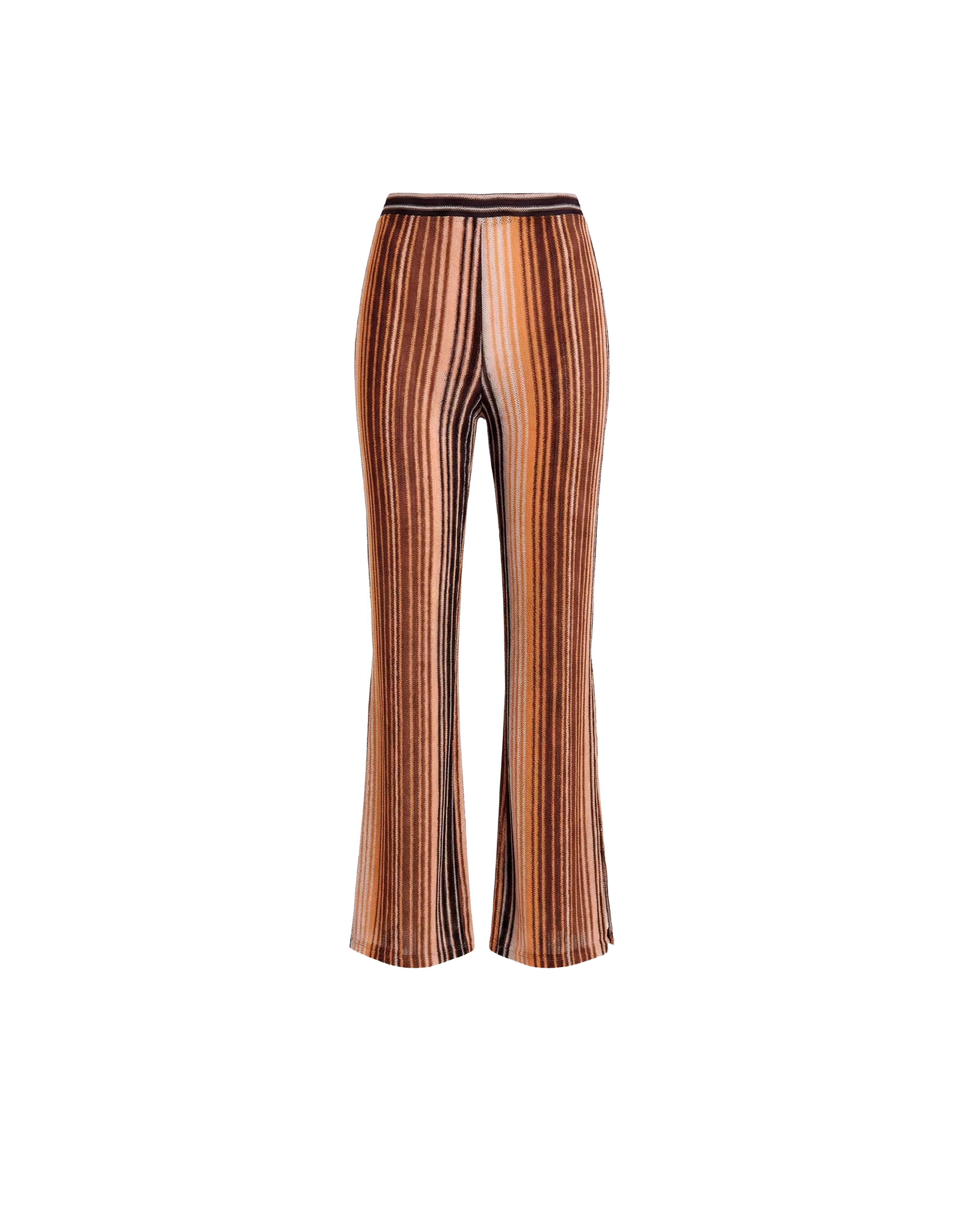 VICTORIA PANT BROWN MULTI STRIPE